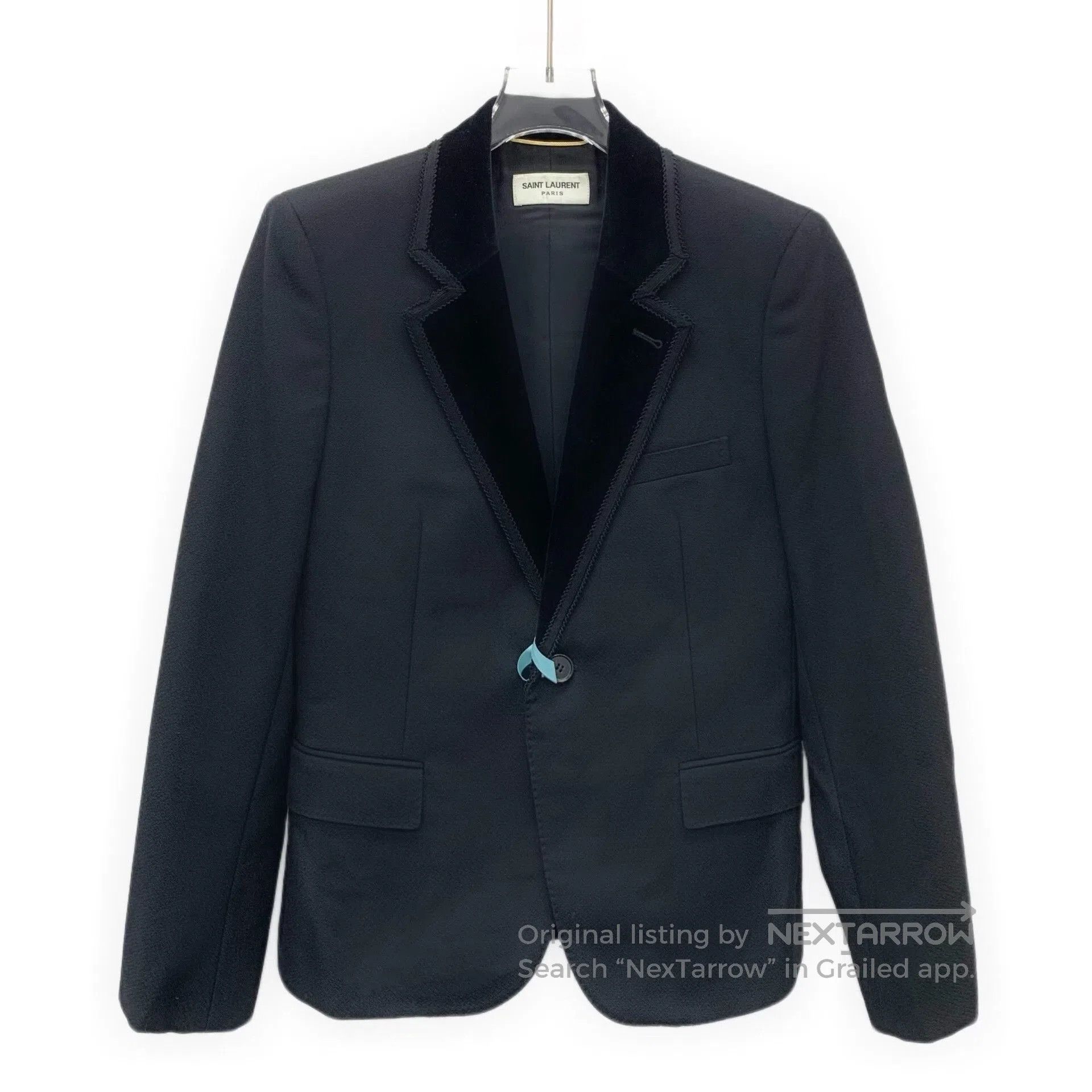 Saint Laurent Paris Saint Laurent Black Wool Blazer. Size S / US 4 / IT 40 - 1 Thumbnail