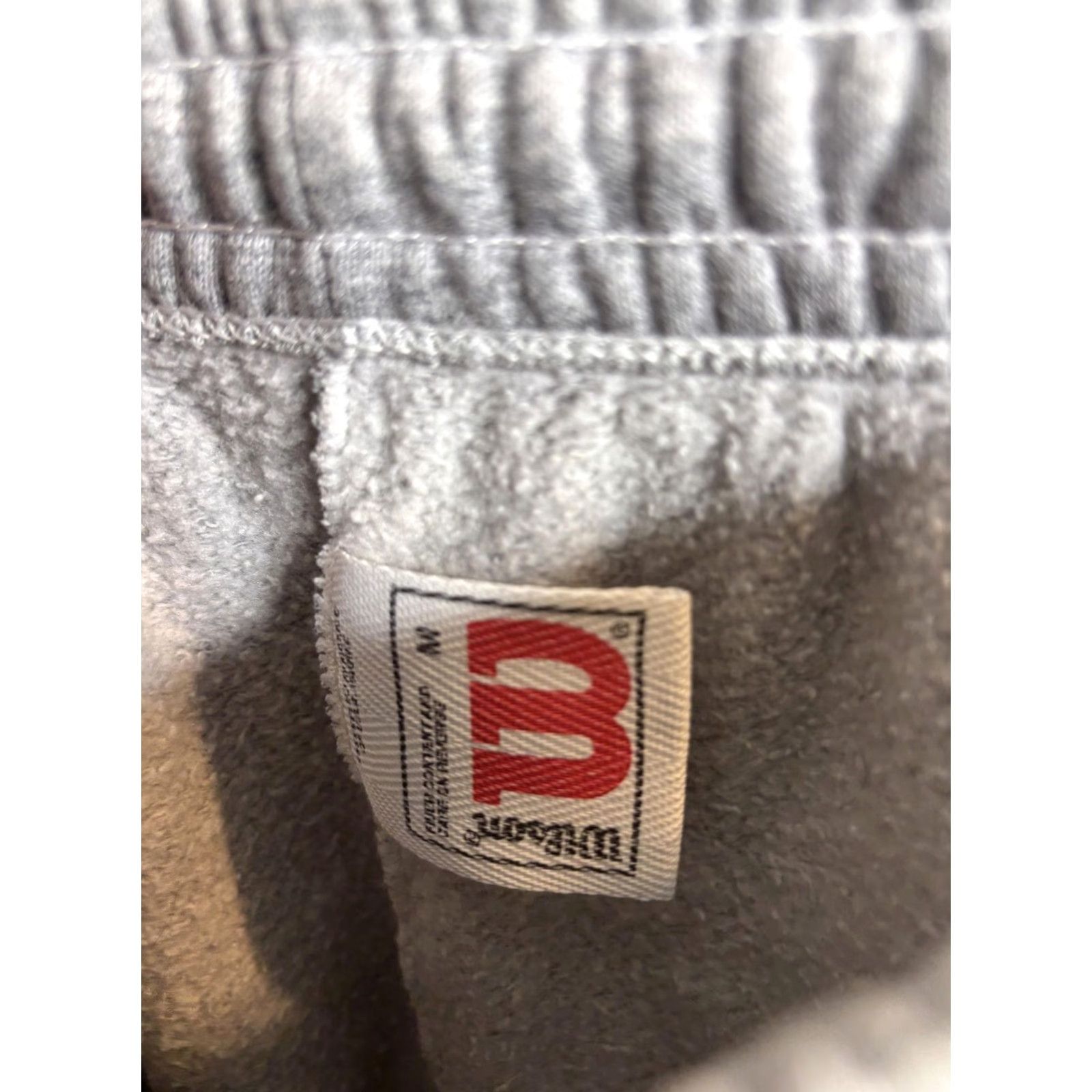 Wilson Wilson Pants Sweatpants Mens Medium Gray Fleece Elastic Waist Pockets Logo Size US 31 - 3 Thumbnail