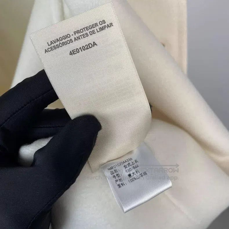 Hermes Hermes White Classic Short Cashmere Double Pockets Reversi Size XS / US 0-2 / IT 36-38 - 9 Thumbnail
