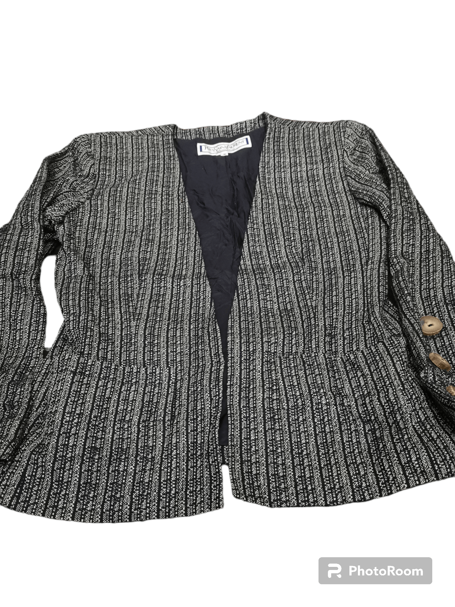 Vintage × Yves Saint Laurent 💎Avant Garde Vtg Blazer Yves Saint Laurent Diffusion Femmes Size S / US 4 / IT 40 - 3 Thumbnail