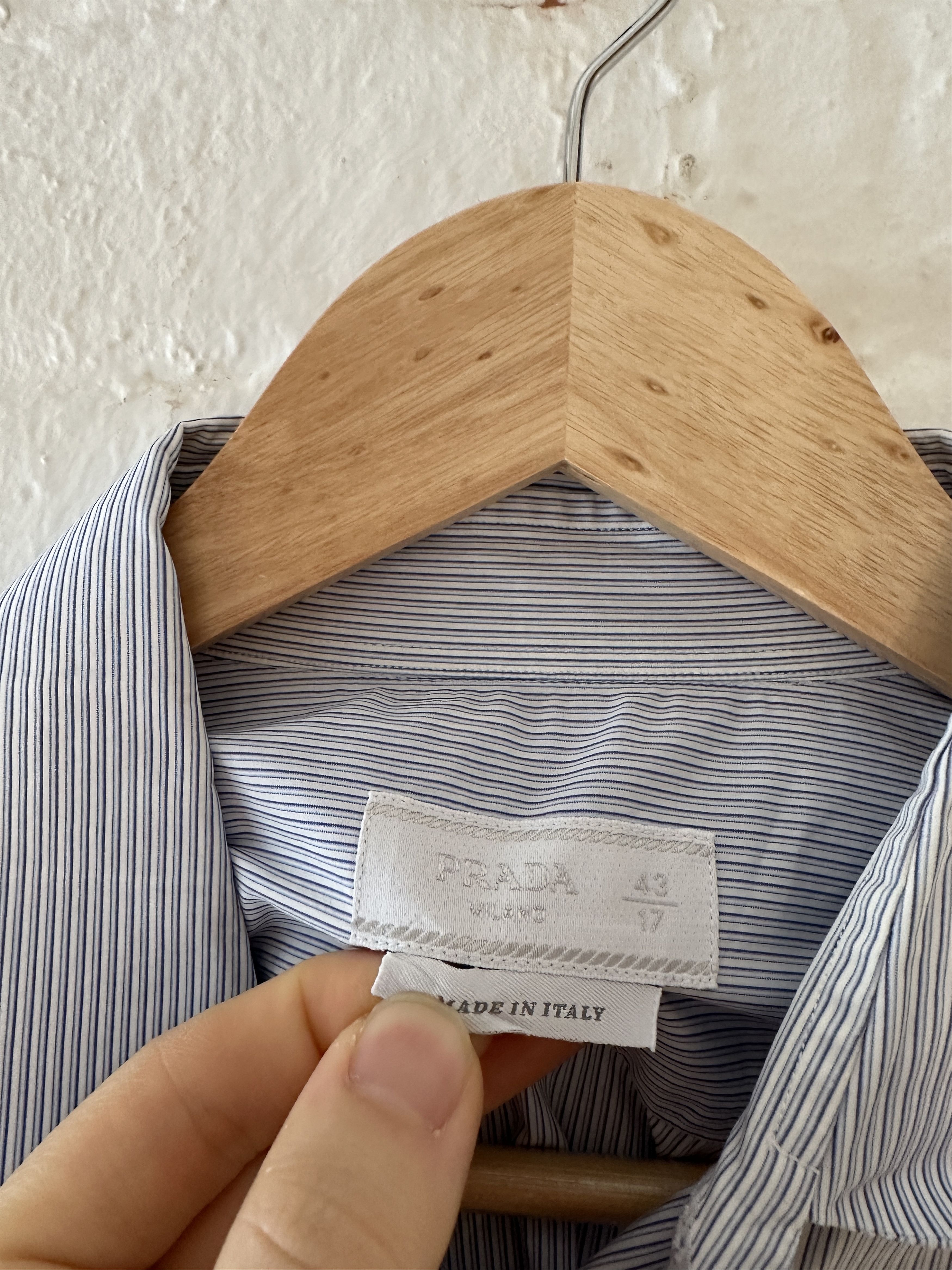 Prada Prada Striped Button Up Shirt Size US M / EU 48-50 / 2 - 2 Thumbnail