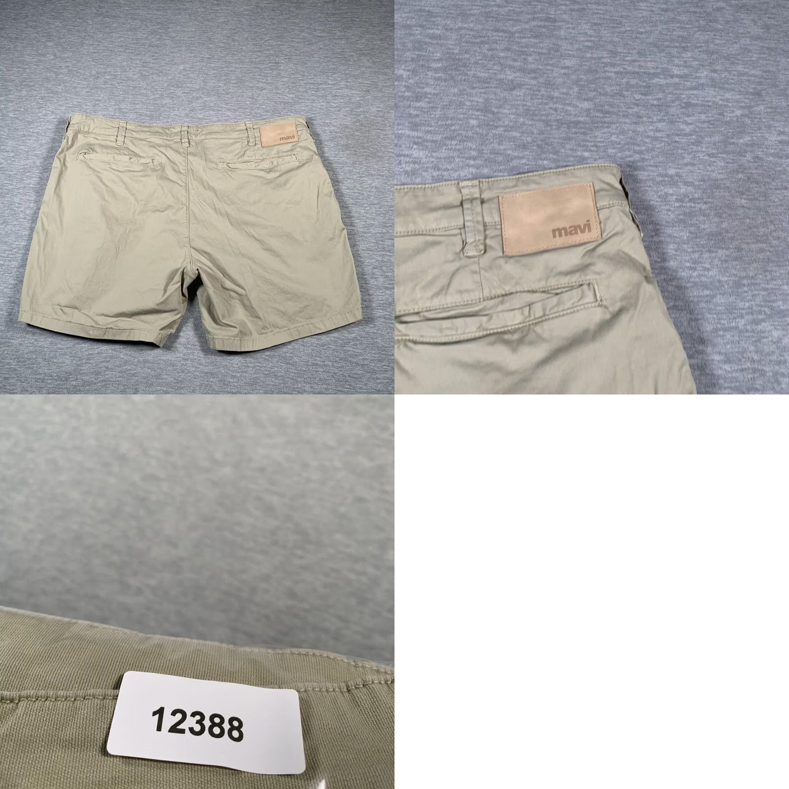 Mavi Mavi Nate Shorts Mens 32 Chino Cotton Stretch Flat Front Beige Khaki Casual 8 Inseam M0410096 Size US 32 / EU 48 - 8 Thumbnail