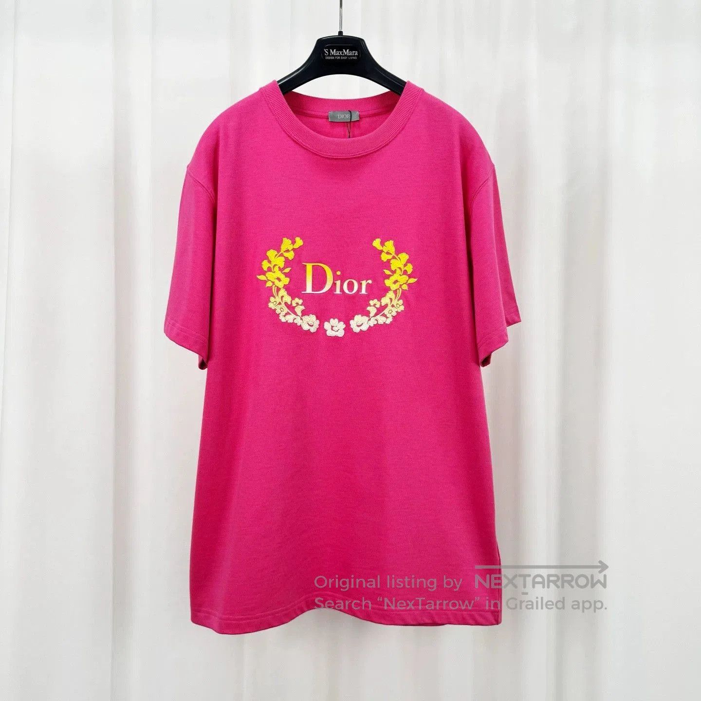 Dior dior embroidered floral short sleeve t-shirt. Size US L / EU 52-54 / 3 - 1 Thumbnail