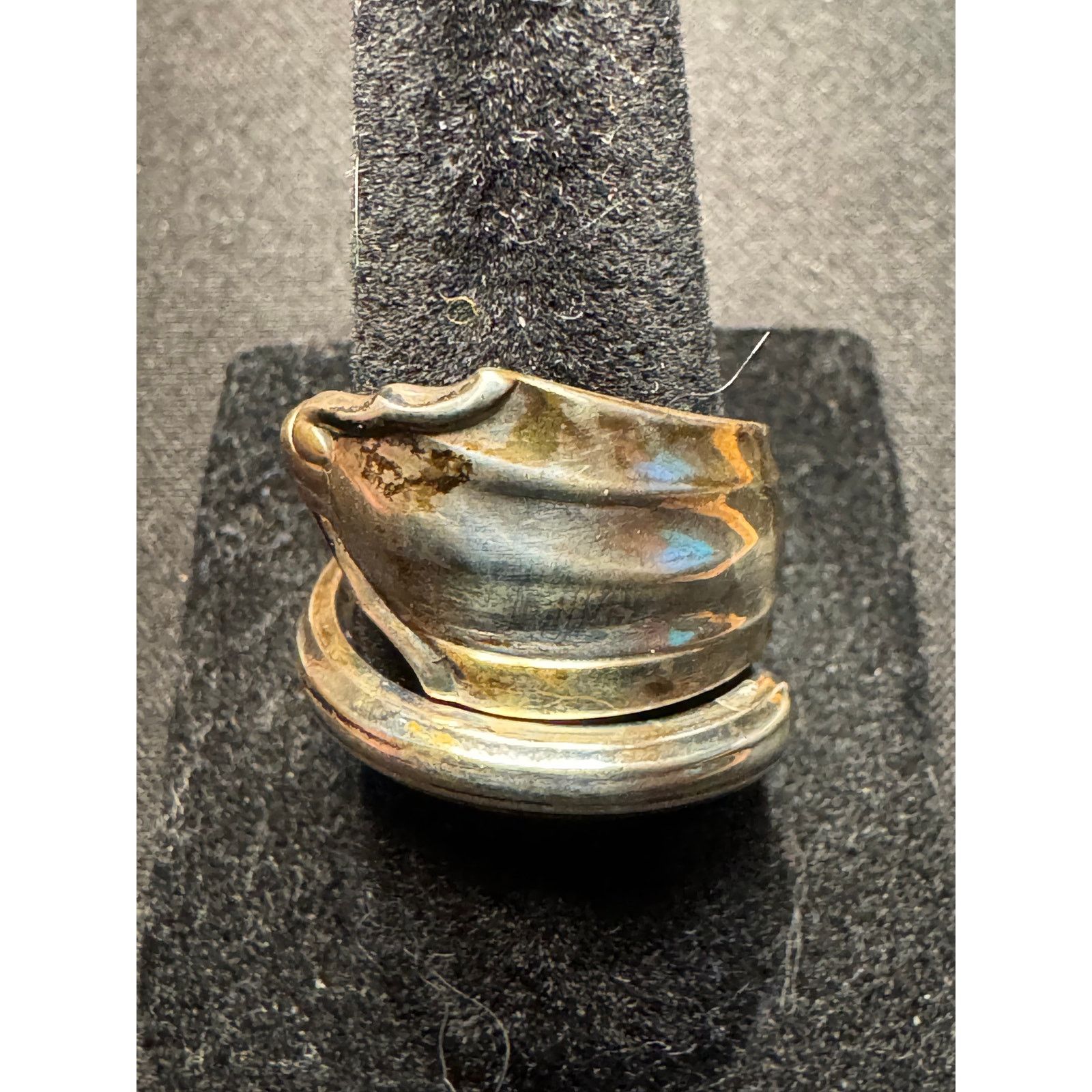 Other Vintage 800 Silver Artizan Utensil Ring Size 7.5 Size ONE SIZE - 2 Thumbnail