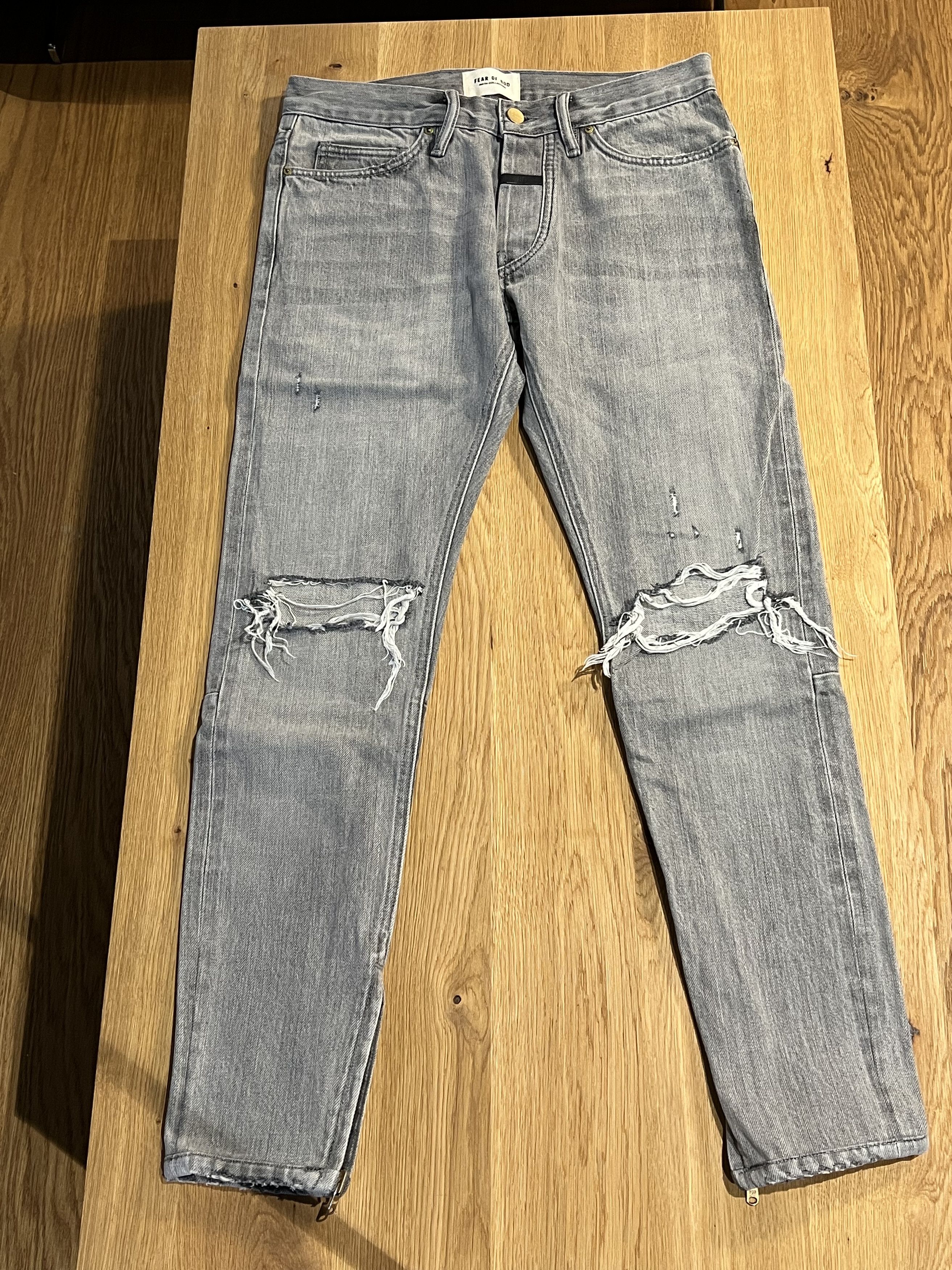 FEAR OF GOD×ZEGNA ヴィンテージ加工デニム size30 Ermenegildo Zegna × Fear of God Fear of god x Zegna Jeans