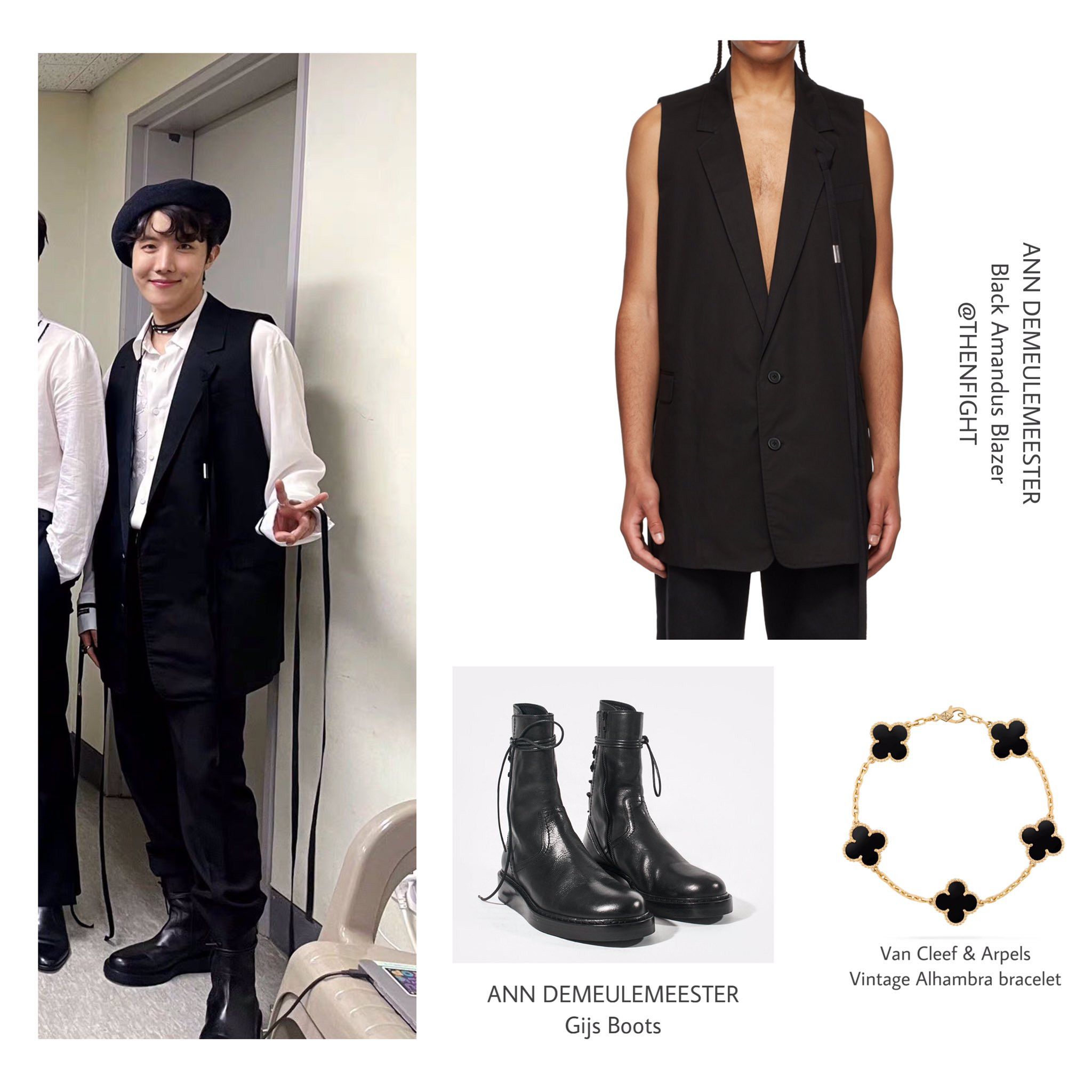 Ann Demeulemeester S/S22 Amandus Sleeveless Blazer Size 46R - 5 Thumbnail