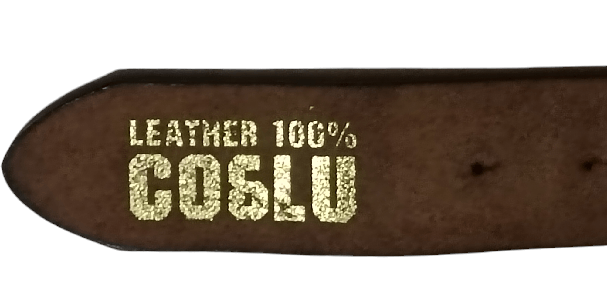 Genuine Leather VINTAGE 1998 CO&LU GRAFFITI LEATHER BELT AND BUCKLE Size 38 - 4 Thumbnail