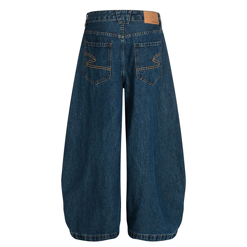 Jean American retro blue curved jeans for men Size US 32 / EU 48 - 2 Thumbnail