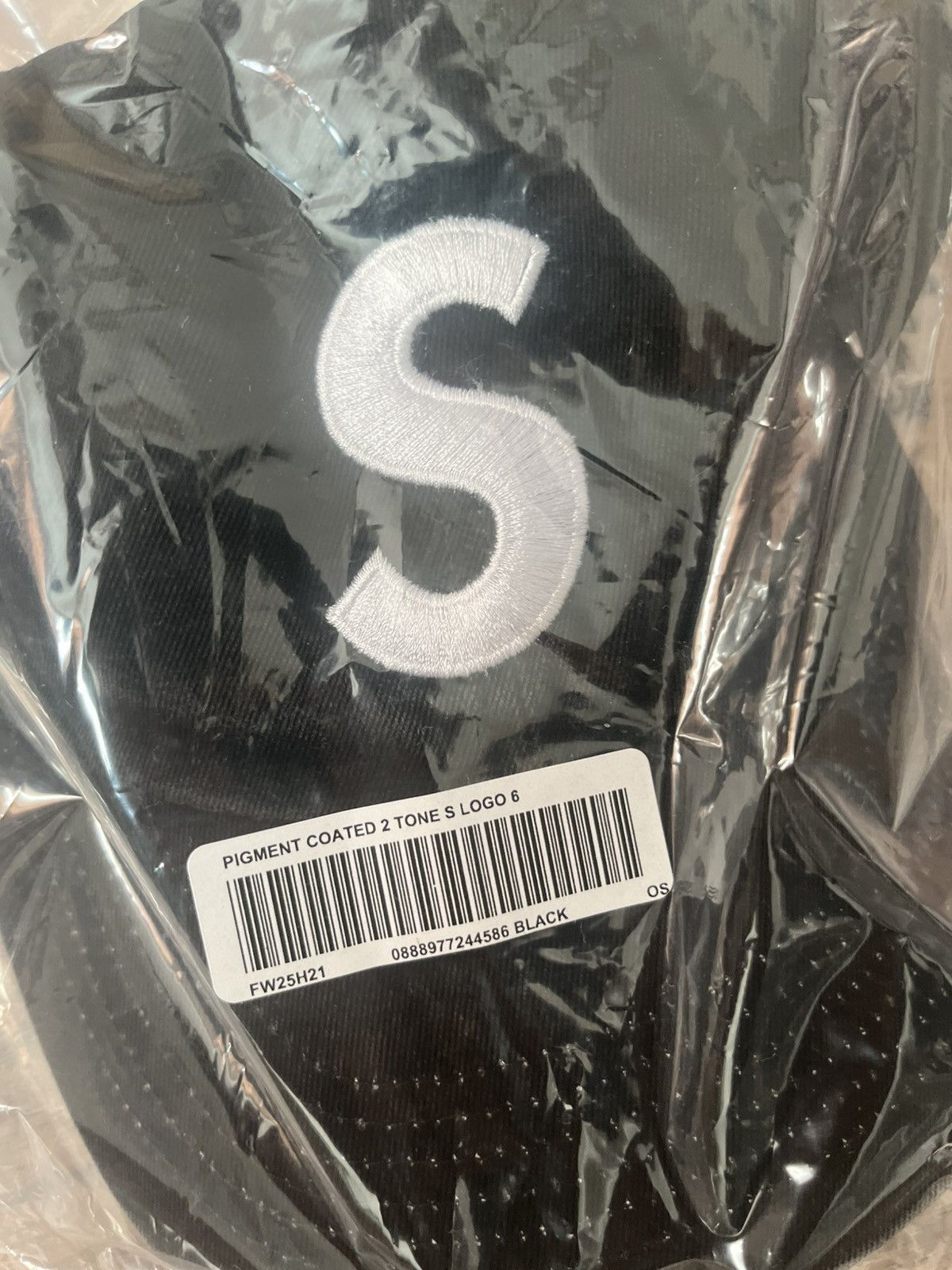 Supreme Supreme Pigment Coated 2-Tone S Logo 6-Panel Size ONE SIZE - 5 Thumbnail