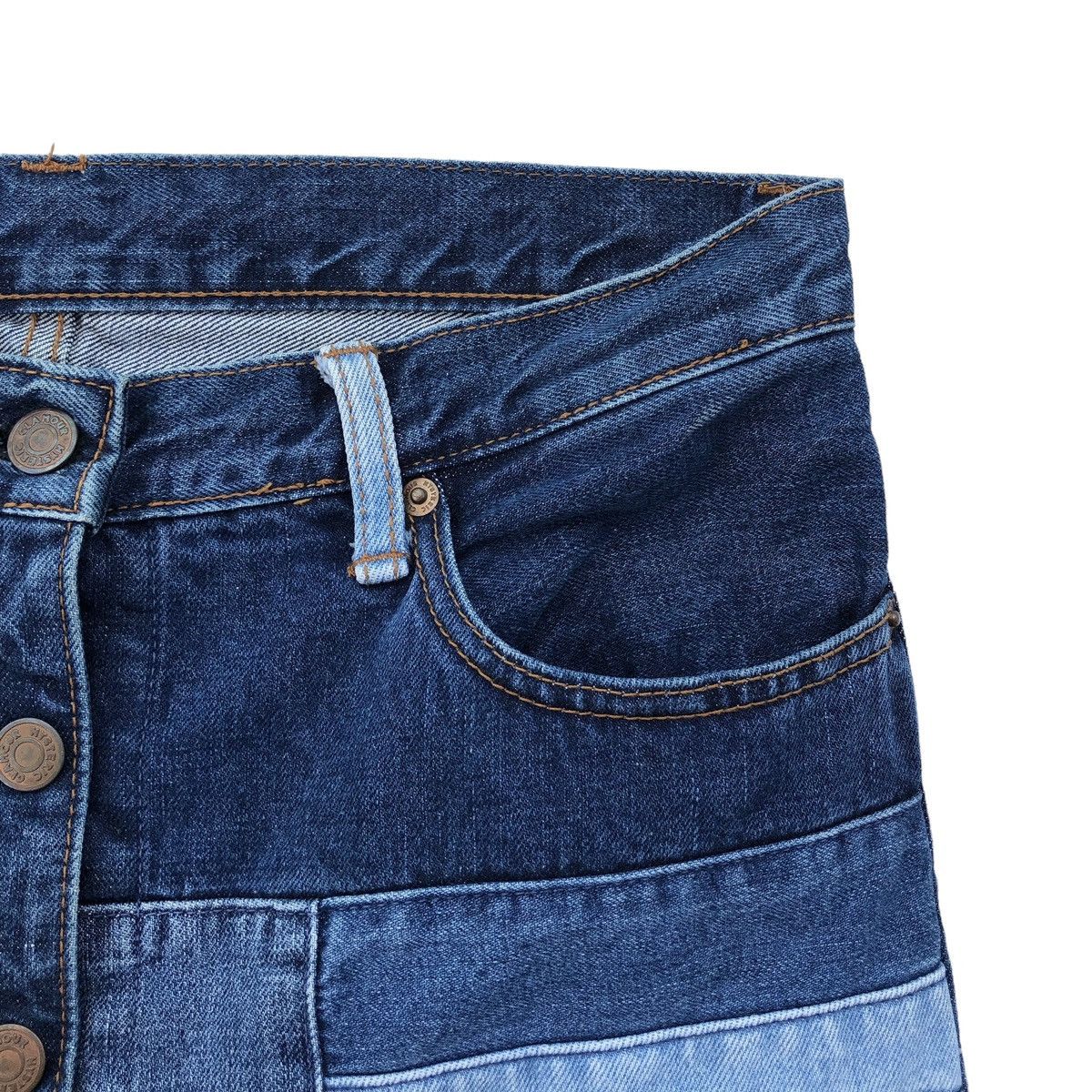 Hysteric Glamour Hysteric Glamour Patchwork Star Button Down Denim Skirt Size 30" / US 8 / IT 44 - 6 Thumbnail