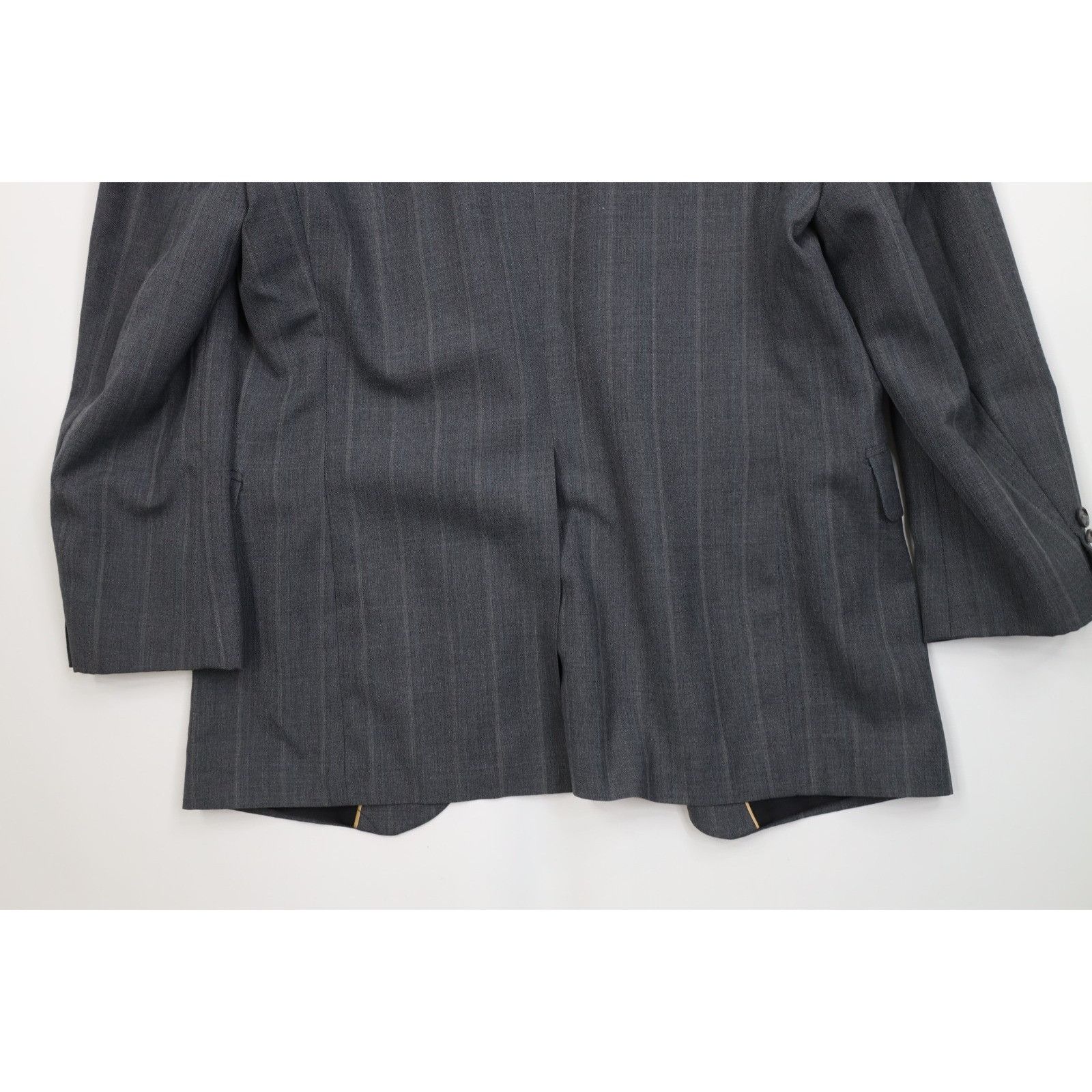 Vintage Vintage 90s Streetwear 2 Piece Wool Suit Wedding Striped Size 40R - 10 Thumbnail