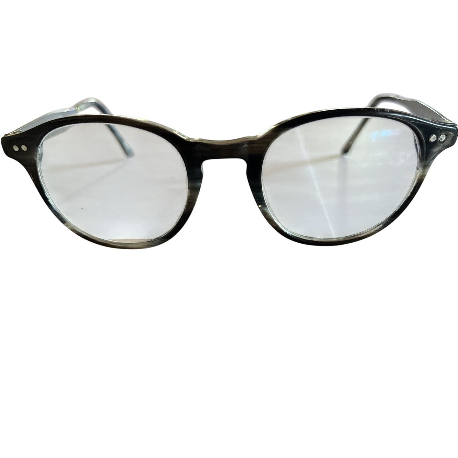 Heritage Heem03 Silver Oval Eyeglass Frame Glasses 49-21-145