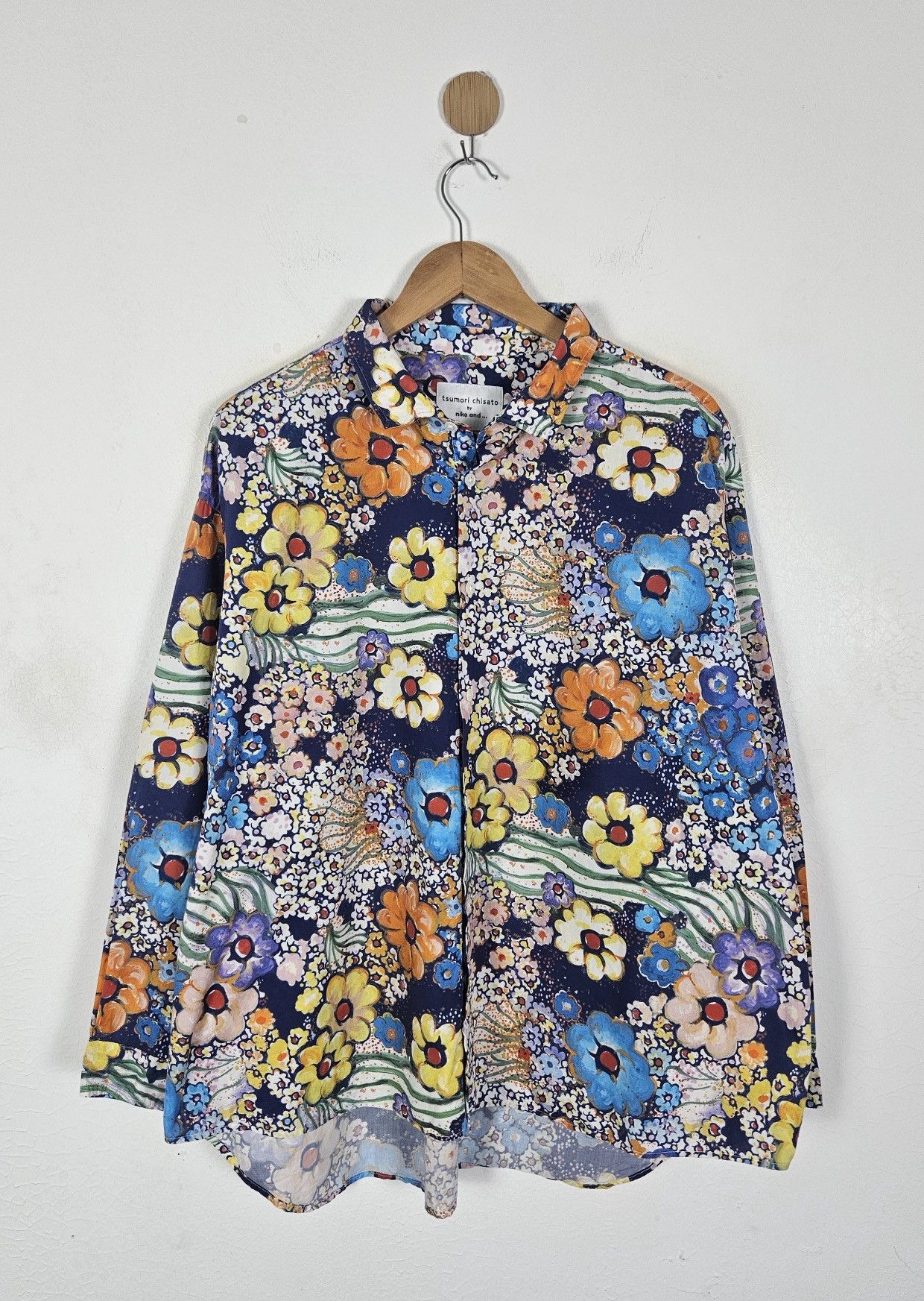 Tsumori Chisato Tsumori Chisato by Niko and floral flower shirt Size US XL / EU 56 / 4 - 1 Thumbnail