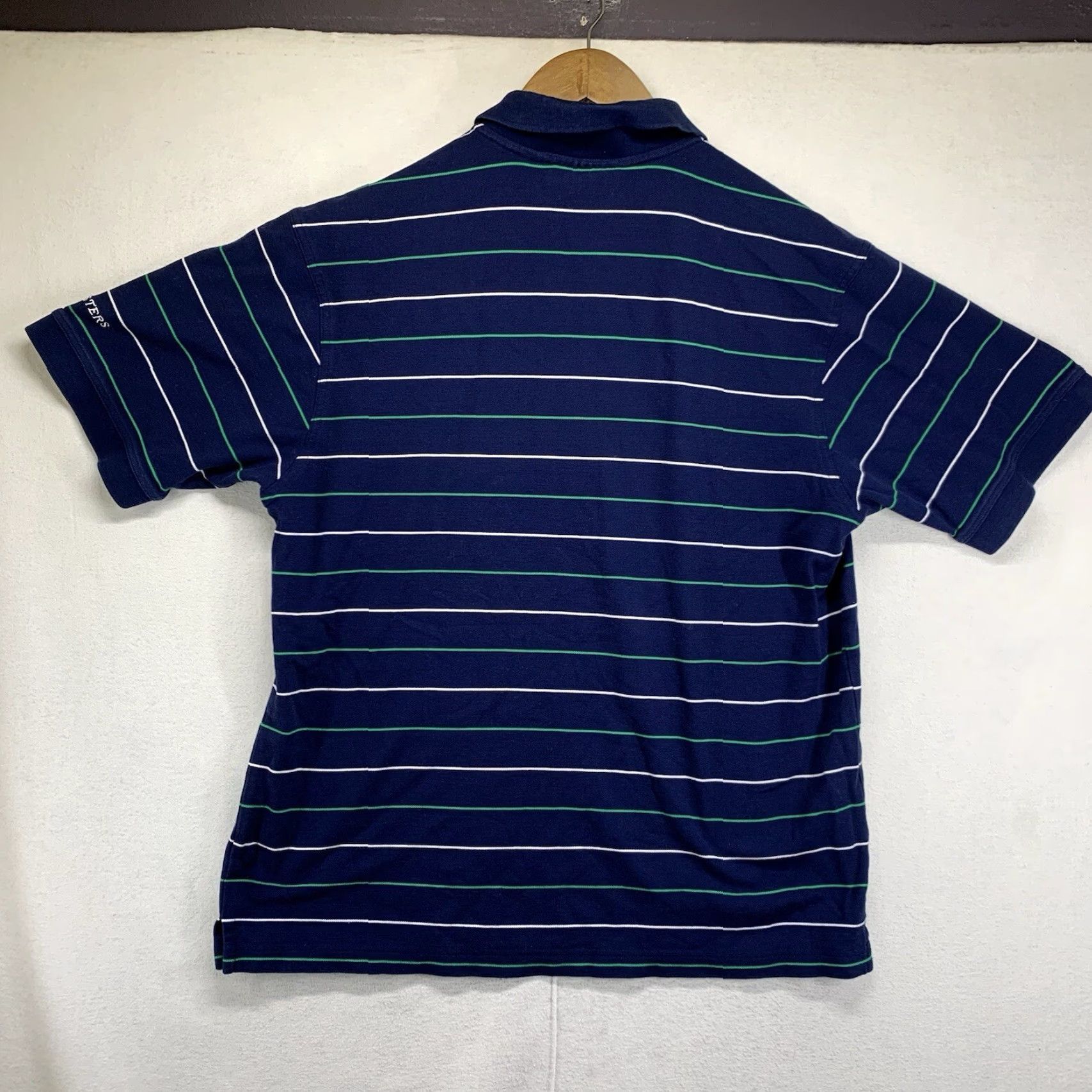 Vintage VINTAGE Masters Polo Shirt Men Medium Blue 60s Striped Embroidered Logo 100% Cotton Size US M / EU 48-50 / 2 - 4 Thumbnail