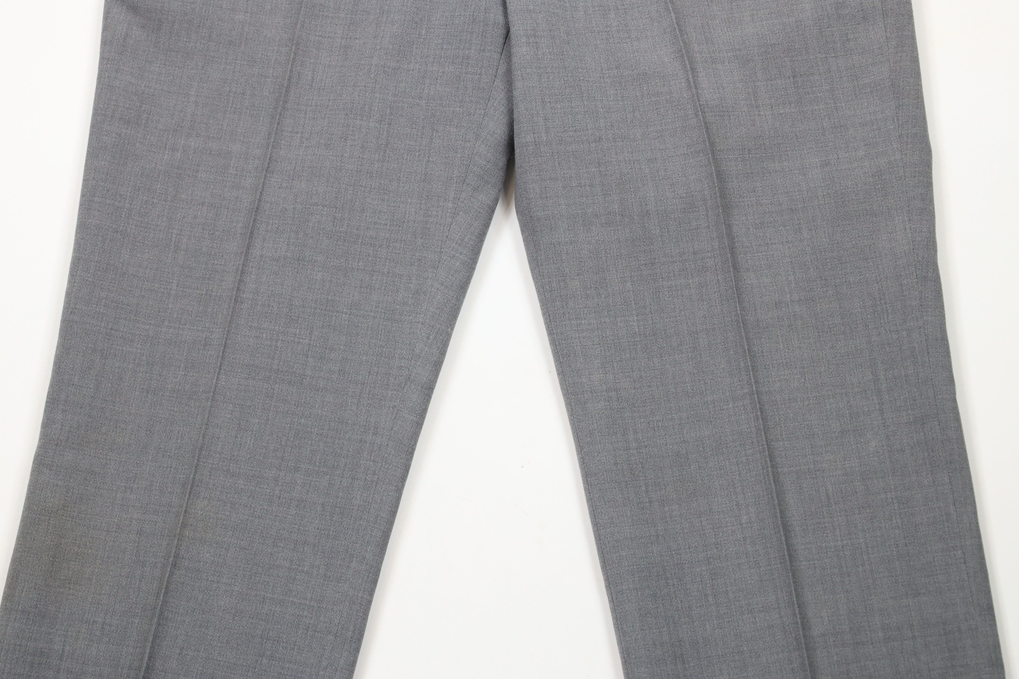 Vintage Vintage 90s Streetwear Wool Blend Wide Leg Chino Pants Gray Size US 36 / EU 52 - 3 Thumbnail