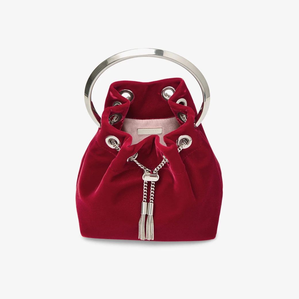 Jimmy Choo os11x1225 Size: OS / Ruby Velvet Bag in Red Size ONE SIZE - 5 Thumbnail