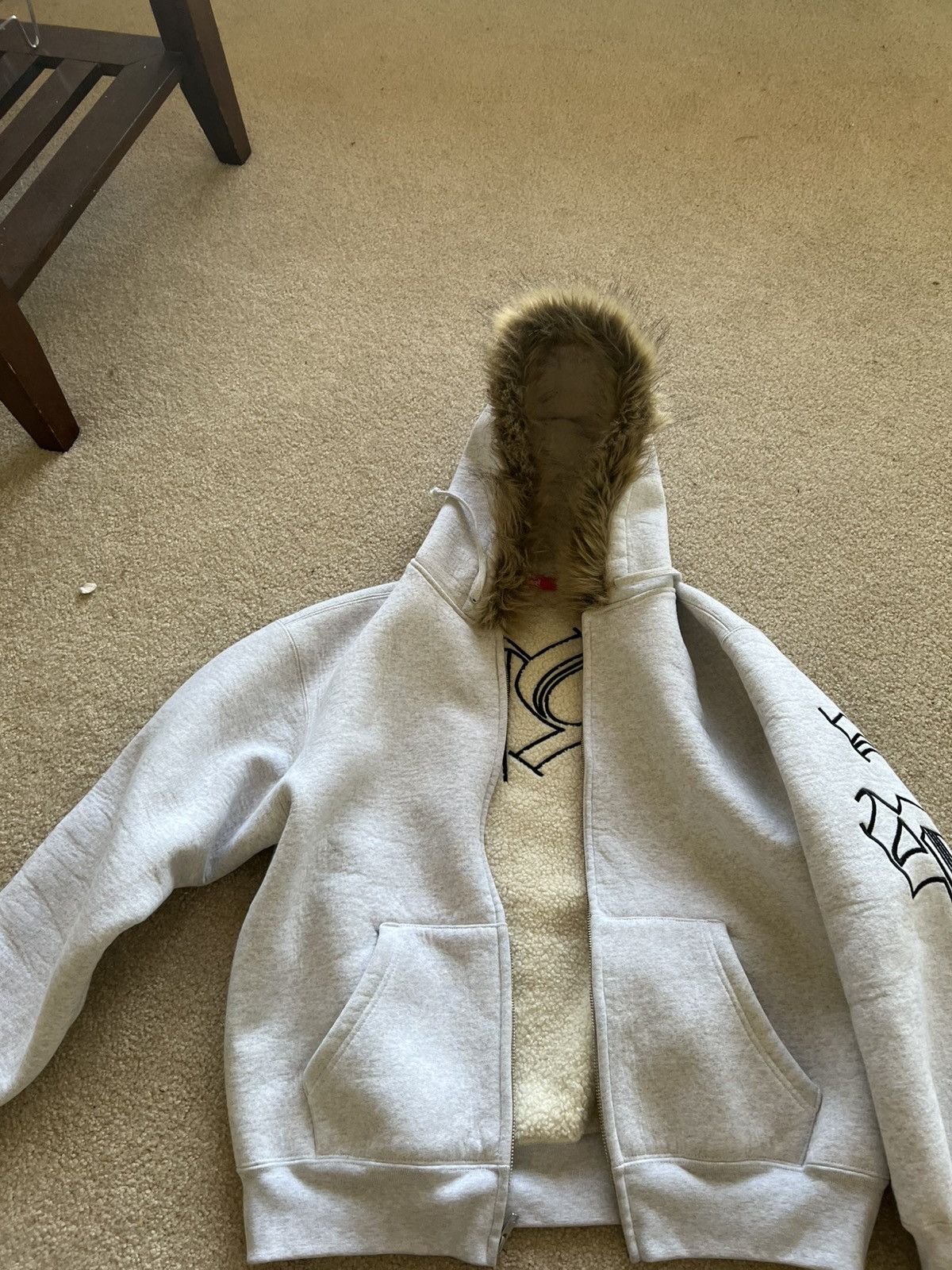 Supreme Supreme x Kids 40 OZ Hoodie Grey | Grailed