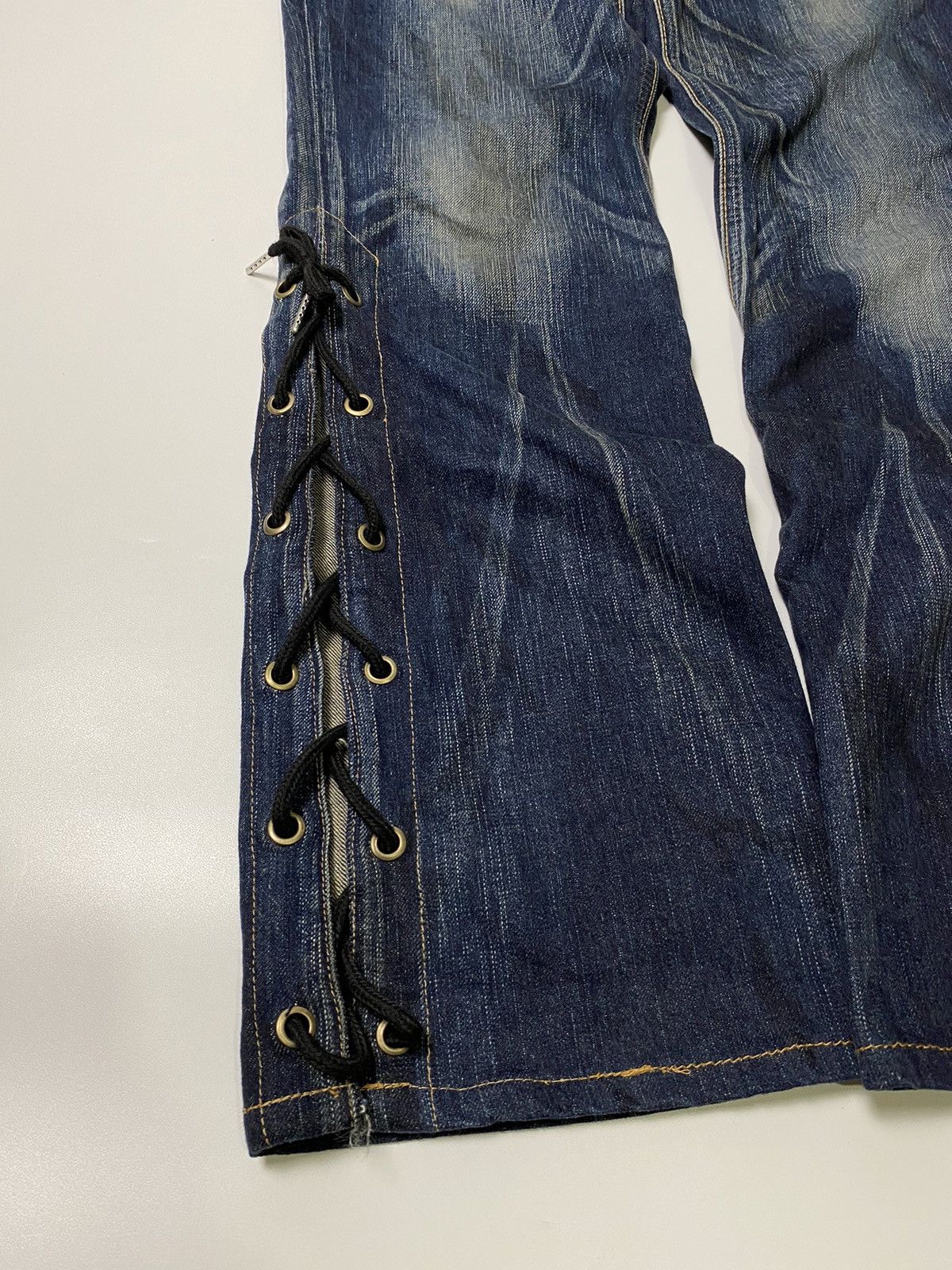 If Six Was Nine Lace up pant jeans edwin flare japanese brand Size US 32 / EU 48 - 4 Thumbnail