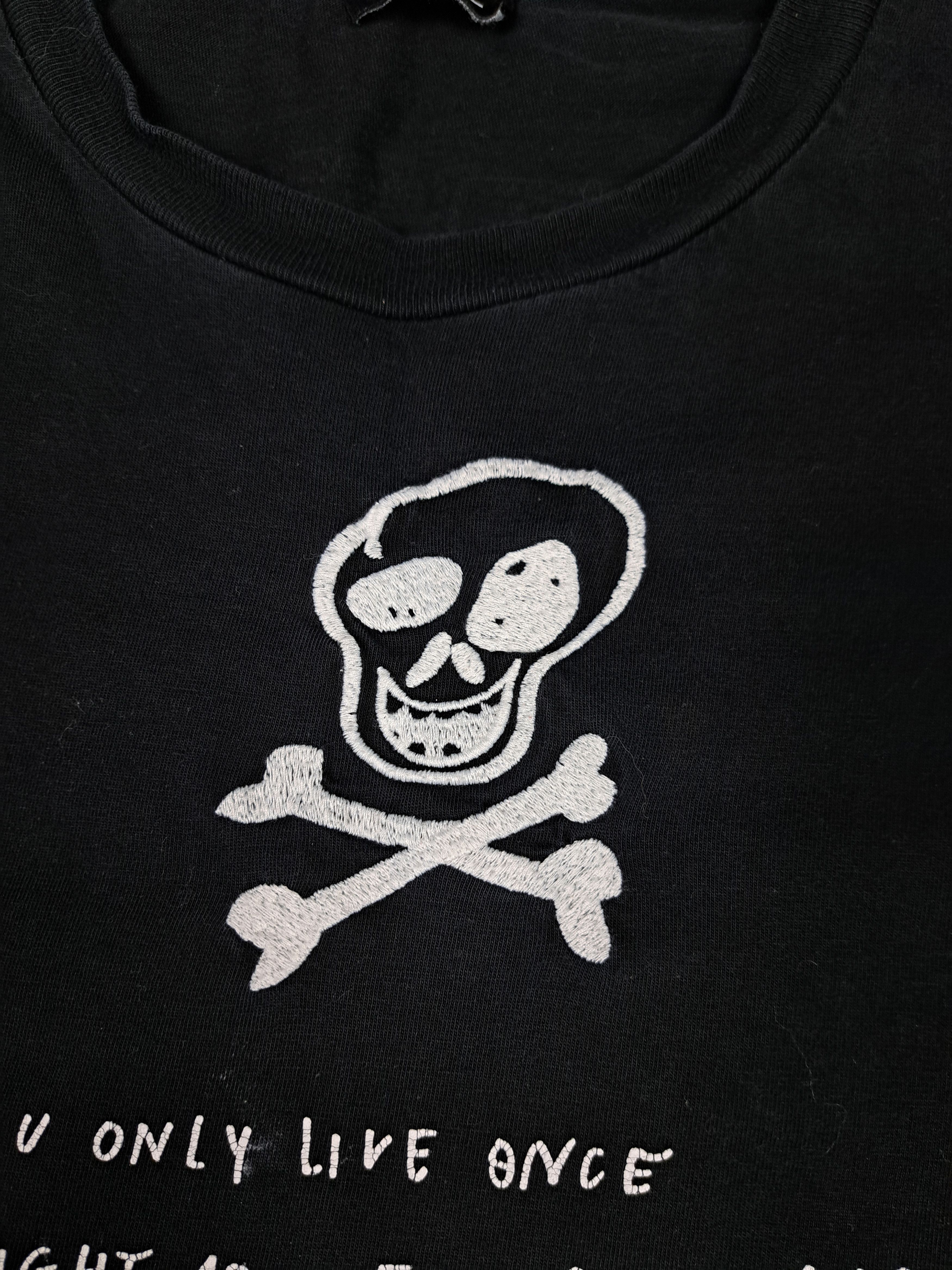 Diesel Diesel Never Ever Archive Tee Embroidered Skull Avant Garde Size US L / EU 52-54 / 3 - 3 Thumbnail