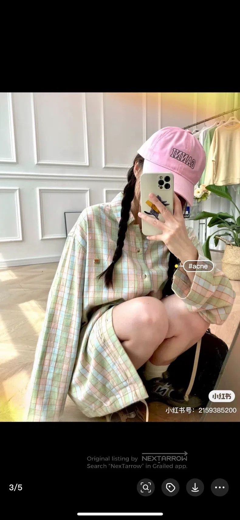 Acne Studios Acne Studios Macaron Color System Plaid Face Smile Flannel Size M / US 6-8 / IT 42-44 - 9 Thumbnail