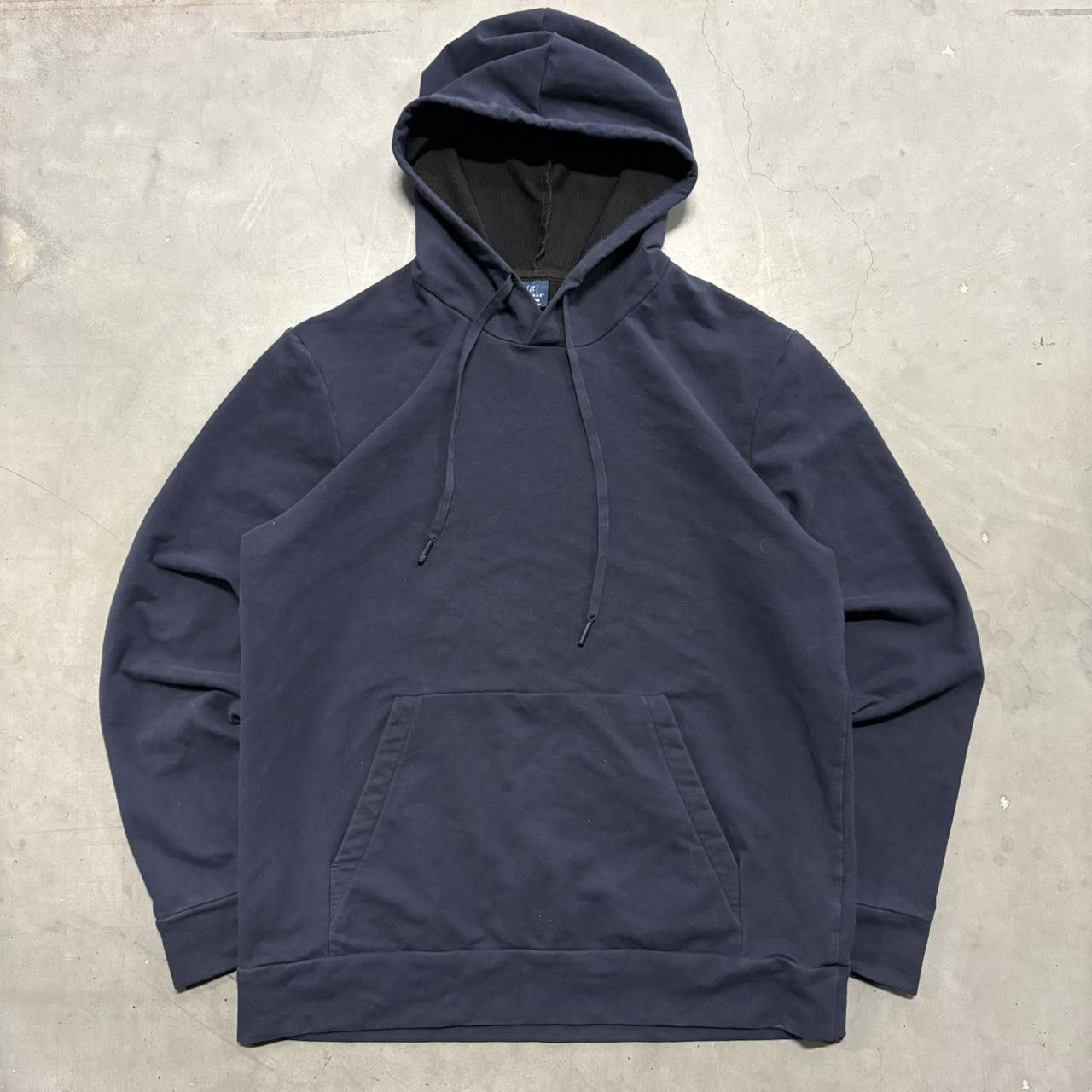 Vintage Crazy Vintage Y2K/2000s Blank Navy Blue George Cotton Hoodie! Size US M / EU 48-50 / 2 - 1 Thumbnail