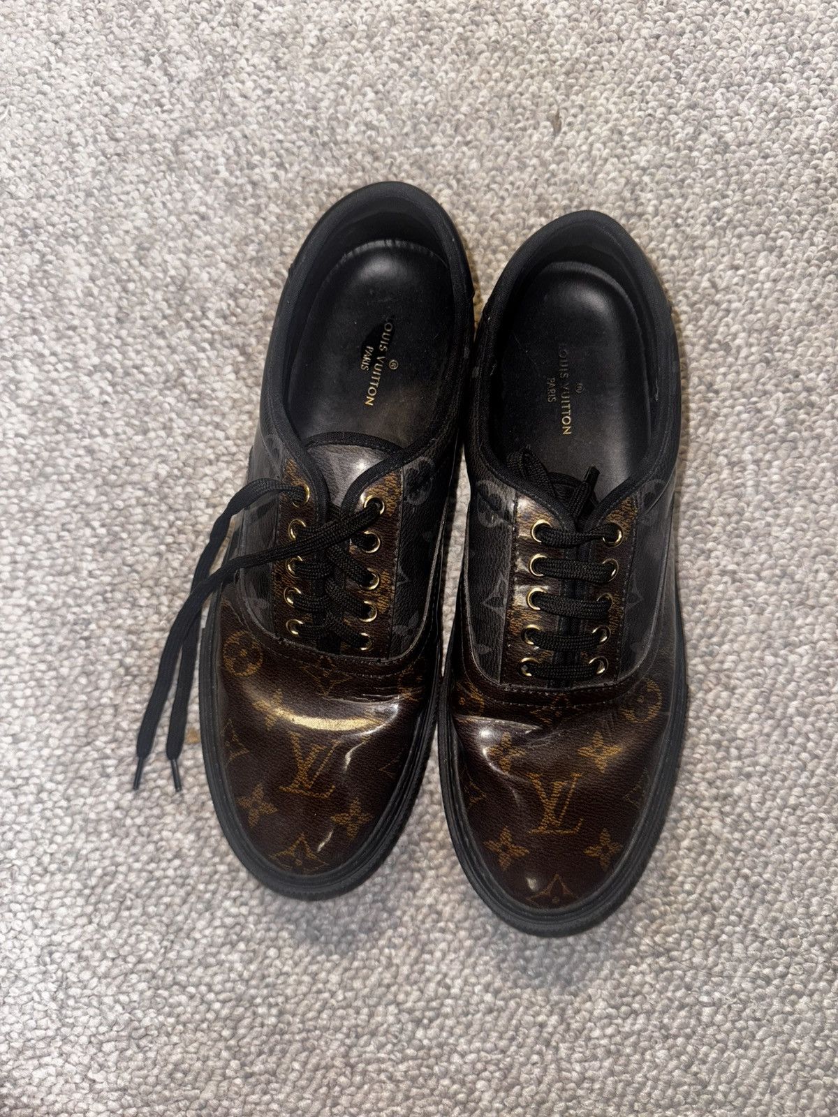 Louis Vuitton Trocadero patent leather low trainers 9.5 Size US 9.5 / EU 42-43 - 2 Thumbnail
