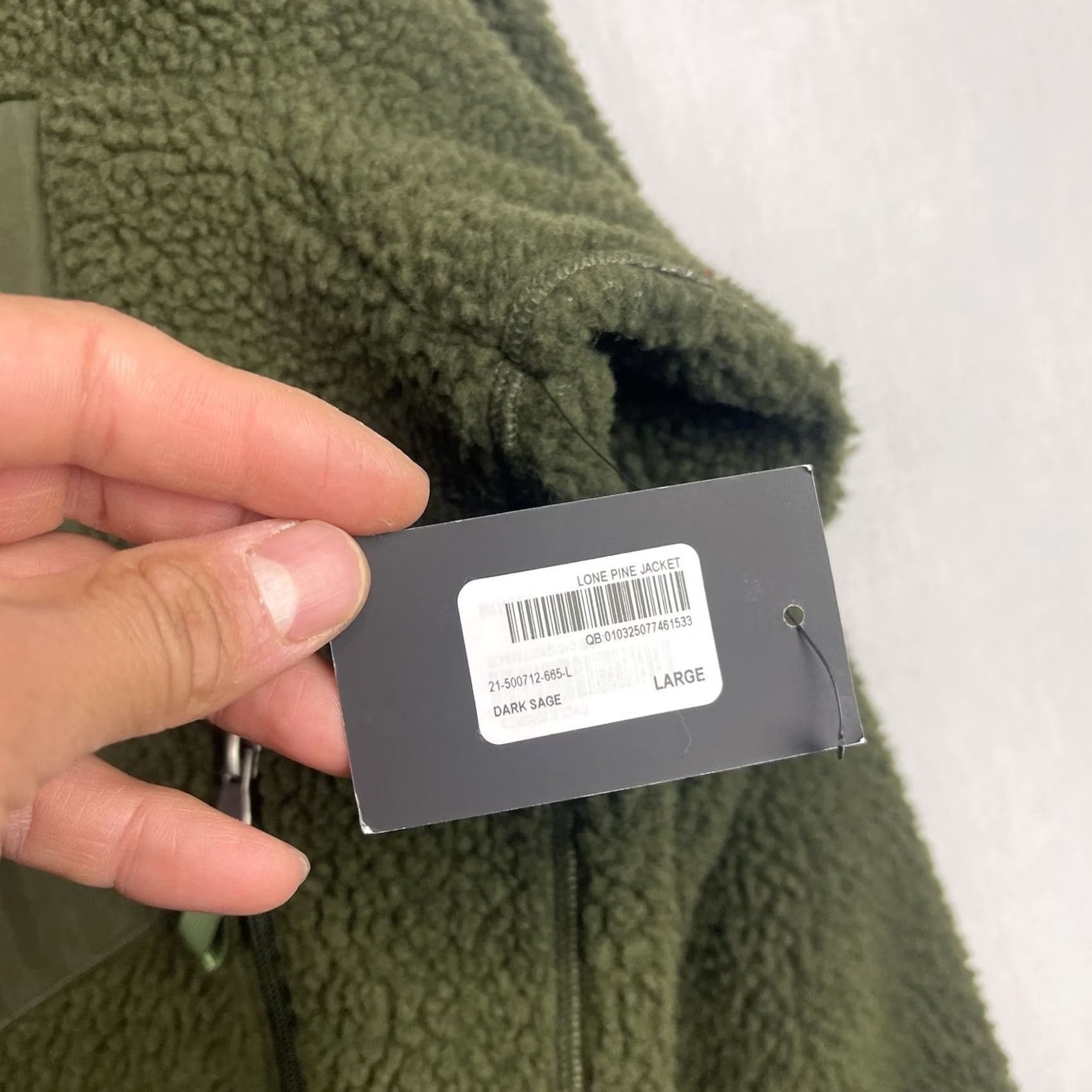 Darc Sport Darc Sport Jacket Womens Large Deep Pile Fleece Lone Pine Dark Sage Zip Up Size L / US 10 / IT 46 - 5 Thumbnail
