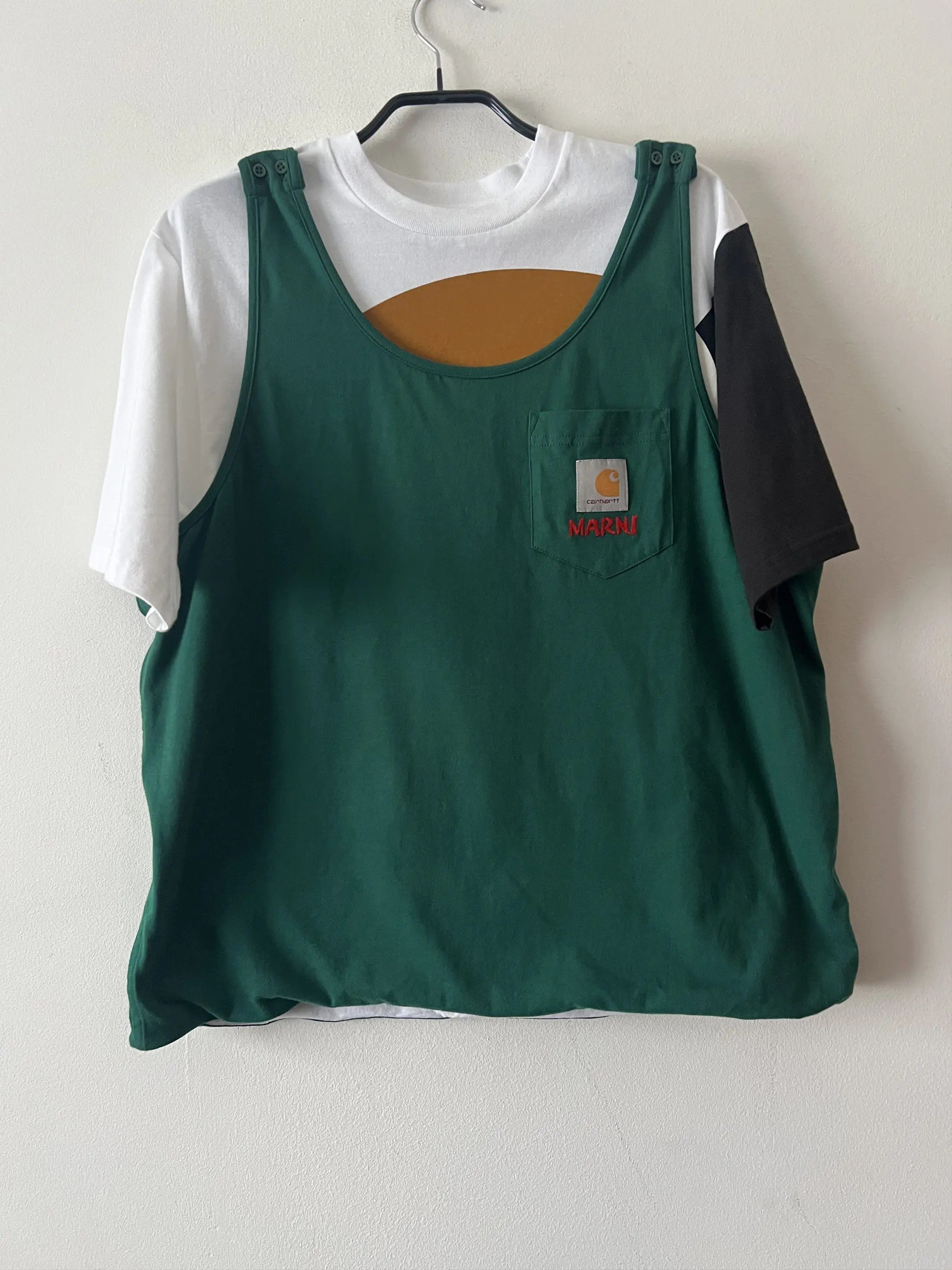 Carhartt Wip × Marni T- Shirt With Sewn In Tank Top Size US S / EU 44-46 / 1 - 3 Thumbnail