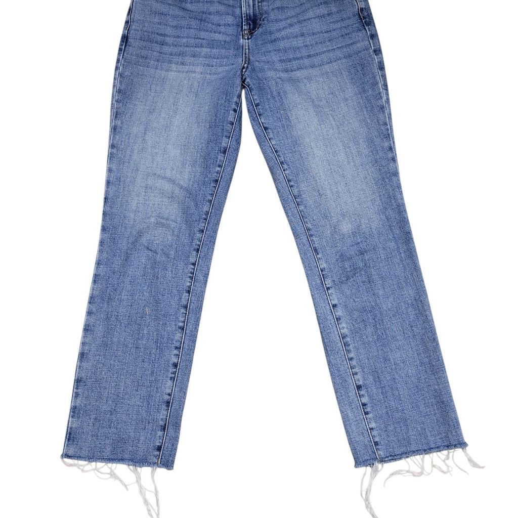 Talbots Talbots Modern Ankle Jeans Fray Leg 4 Waist 32" Inseam 28" Size 27" / US 4 / IT 40 - 3 Thumbnail