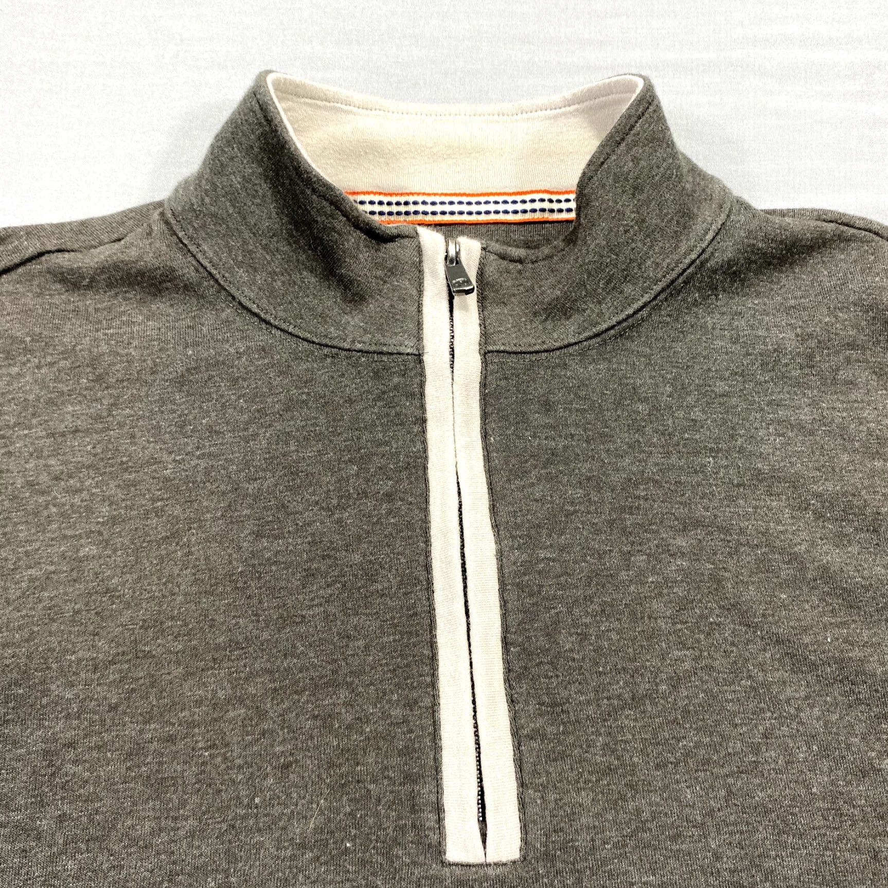 J Brand Normal Brand Sweater Mens Large Brown 1/4 Zip Sweatshirt Stretch Pullover Size US L / EU 52-54 / 3 - 3 Thumbnail