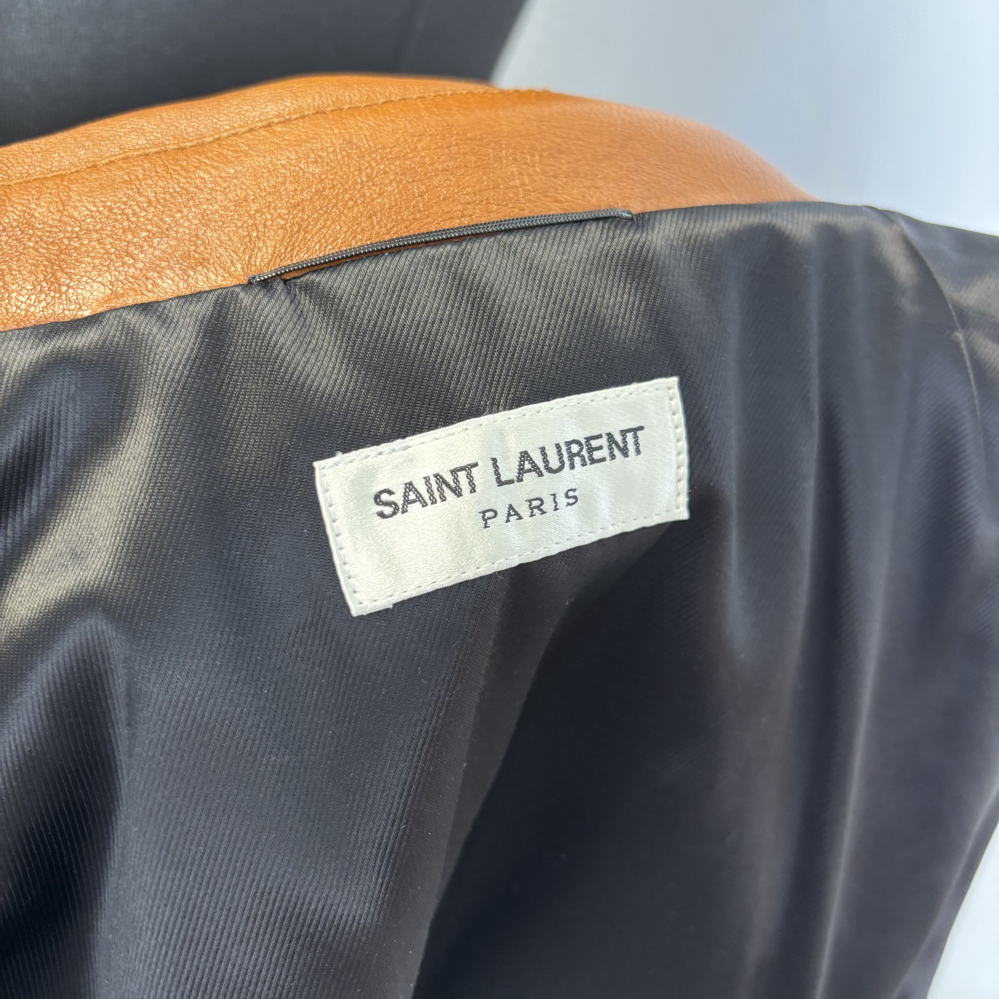 Saint Laurent Paris Saint Laurent Soft Leather Brown Jacket Size US L / EU 52-54 / 3 - 6 Thumbnail