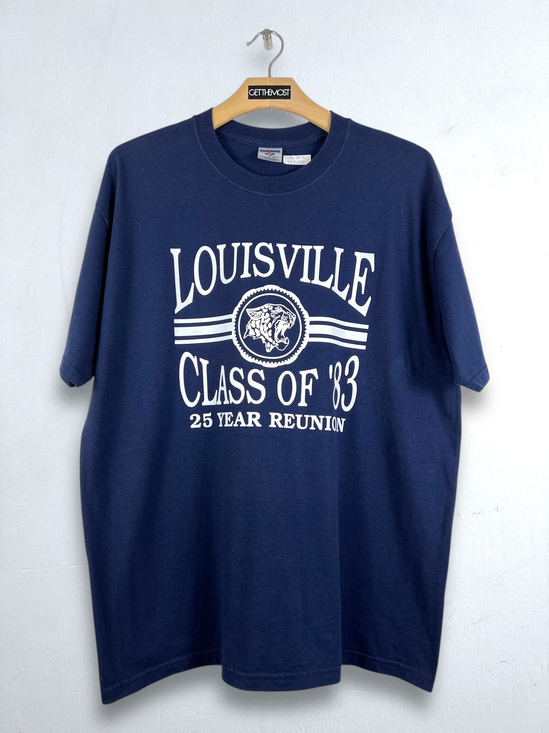 Vintage No.5007 VTG Louisville Class of '83 Reunion Graphic Tee (XL) Size US XL / EU 56 / 4 - 1 Thumbnail
