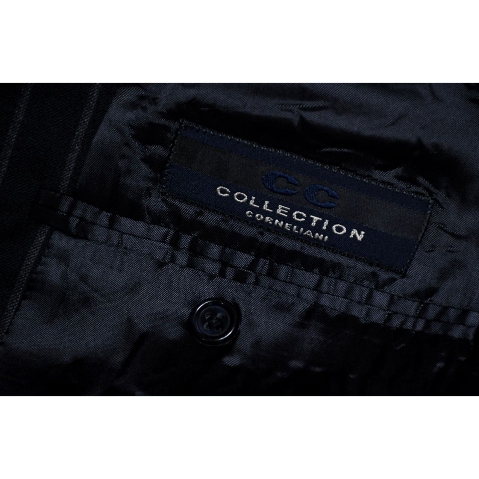 Corneliani Corneliani Blazer Wool Striped Men's 54 Black CC Collection 54 Wool Blazer Men Size 54R - 5 Thumbnail