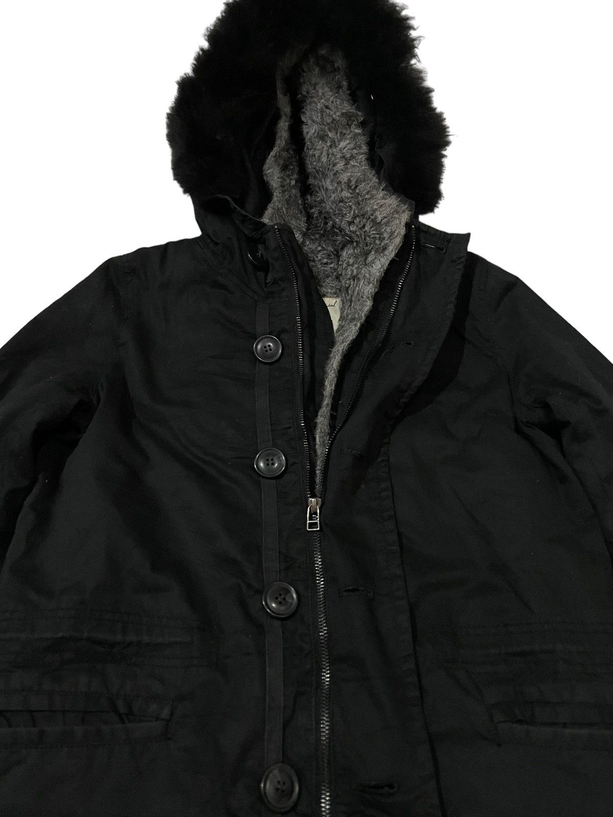 If Six Was Nine × MOUSSY × Seditionaries AZUL Moussy Fleece Lined Fur Hooded Bondage Punk Jacket Size US S / EU 44-46 / 1 - 7 Thumbnail