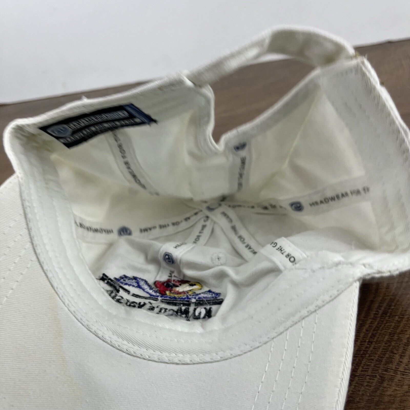Other Kansas Jayhawks Swimming Dive Hat White Cap Hat Adjustable H Size ONE SIZE - 12 Thumbnail