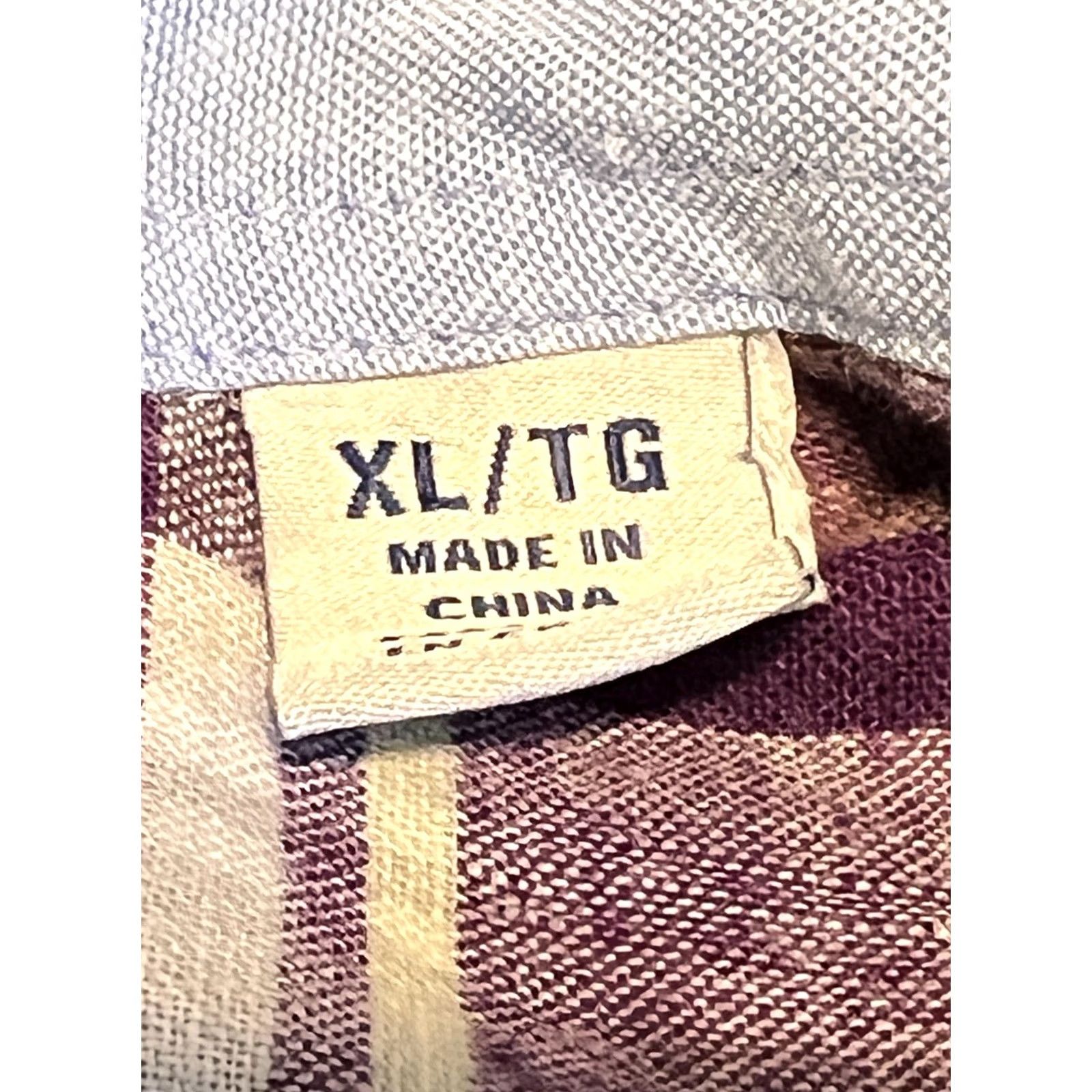 Tommy Bahama Tommy Bahama Island Zone Plaid Button-Up Shirt XL Men Purple Short Sleeve Button-Down Collar Size US 36 / EU 52 - 6 Thumbnail