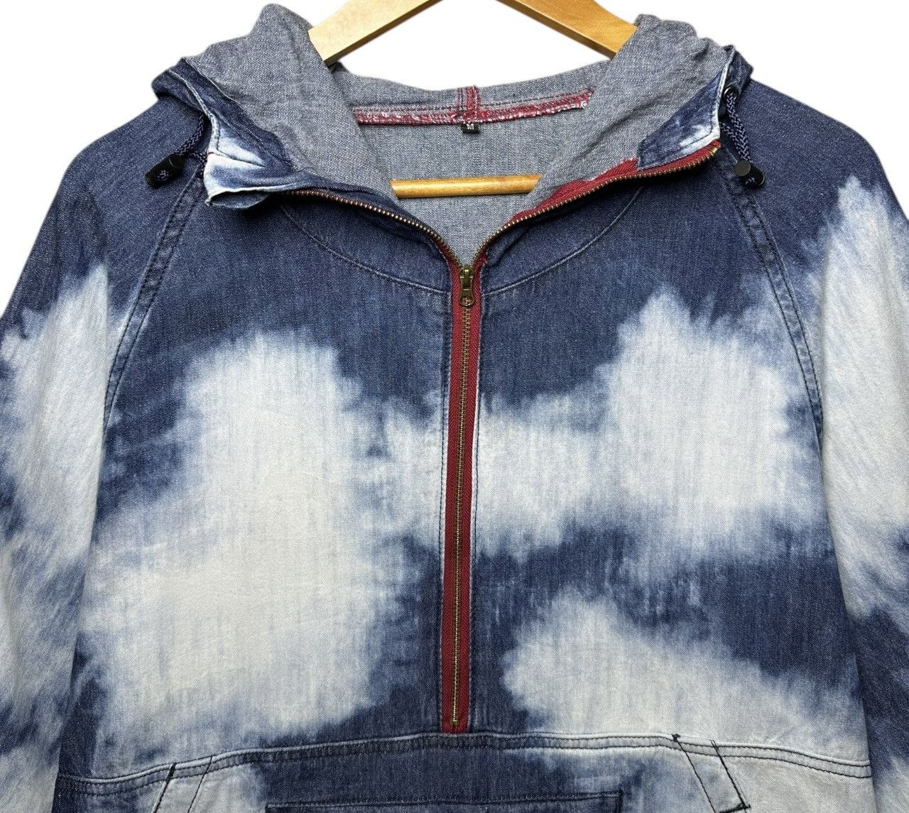 Japanese Brand Blue B Sky Blue Parka Jacket Halfzipper Size M / US 6-8 / IT 42-44 - 2 Thumbnail
