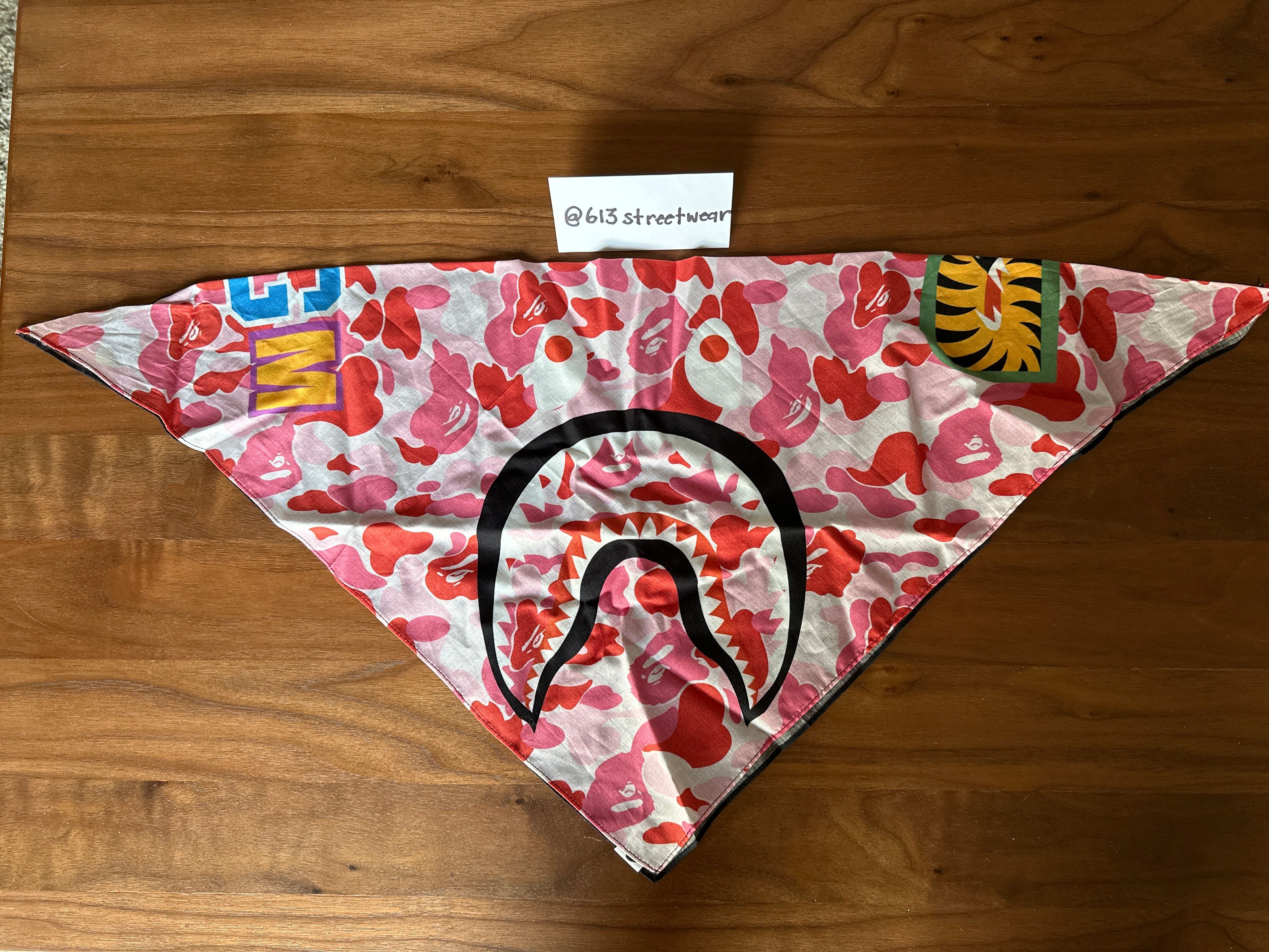 Pre-owned Bape Pink Bandana In Pink Camo