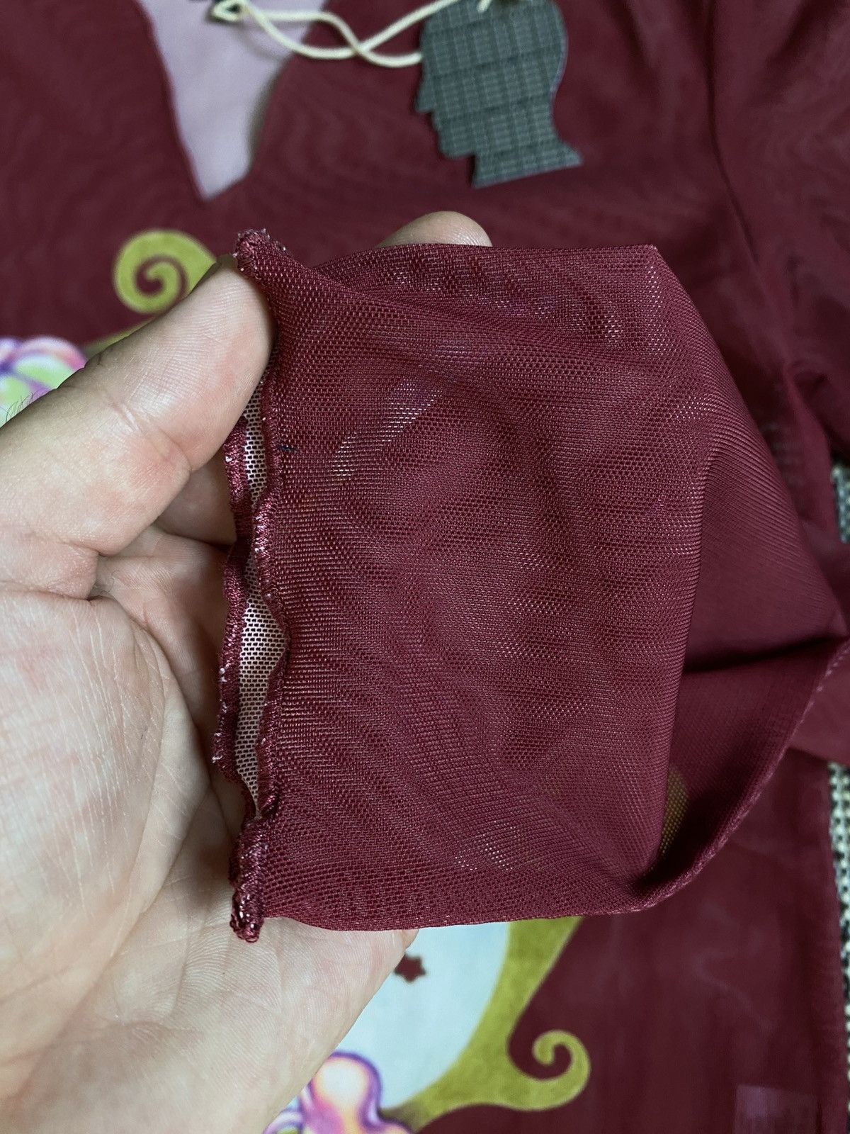 Brain Dead Brain Dead GASPAR BUTTERFLIES MESH TOP -BURGUNDY Size L / US 10 / IT 46 - 5 Thumbnail