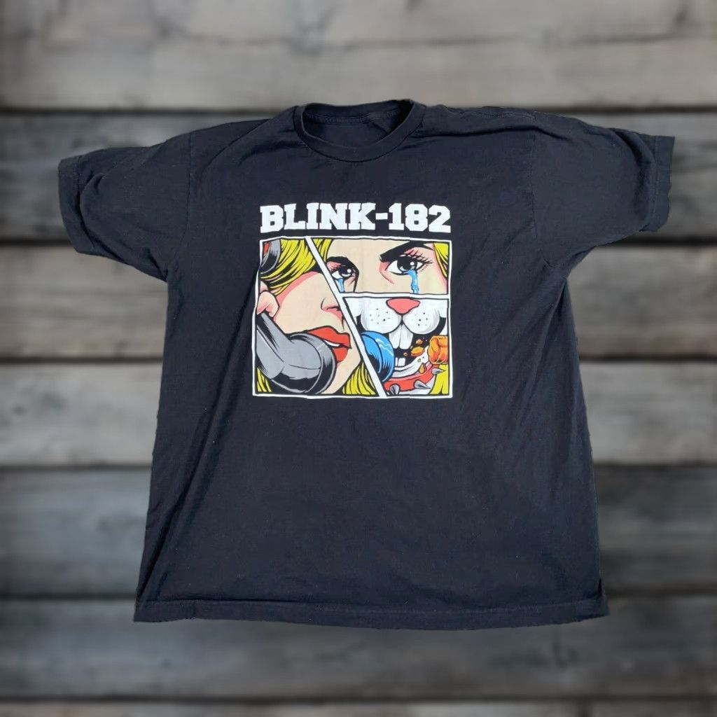 Vintage VINTAGE Retro Blink-182 Rabbit Girl Print T-Shirt Adult Large Black Punk Music Unbranded Shirt Men Size US L / EU 52-54 / 3 - 1 Thumbnail