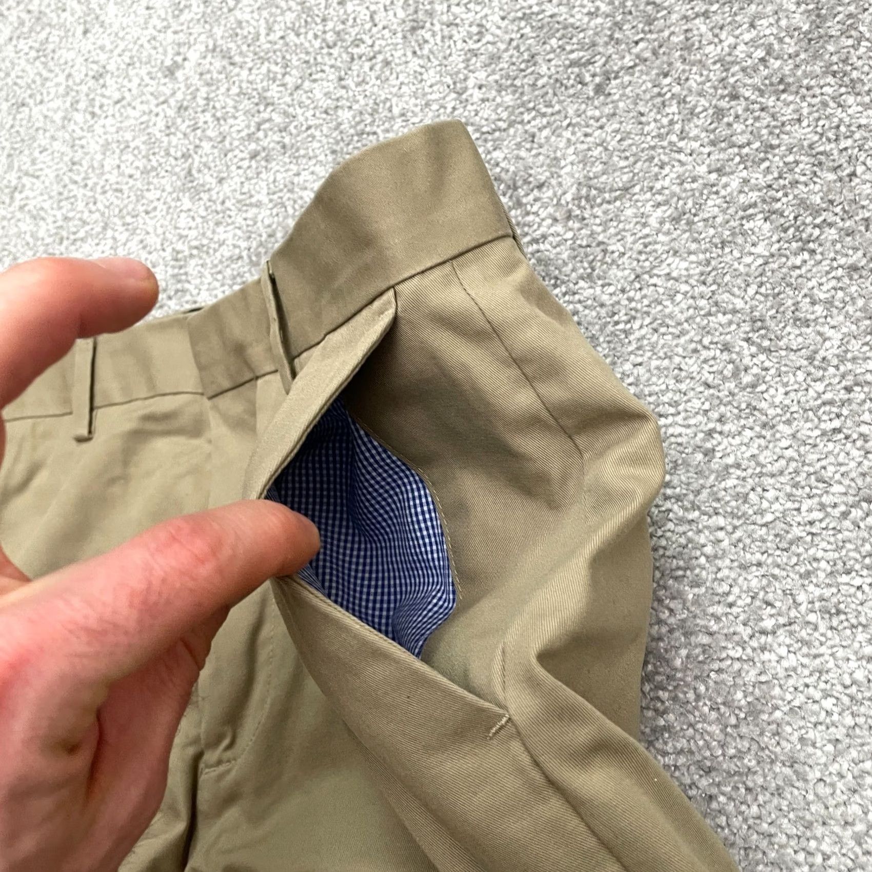 Banana Republic Banana Republic Slim Fit Chino Pants Mens 30x32 Brown 100% Cotton Size US 30 / EU 46 - 5 Thumbnail