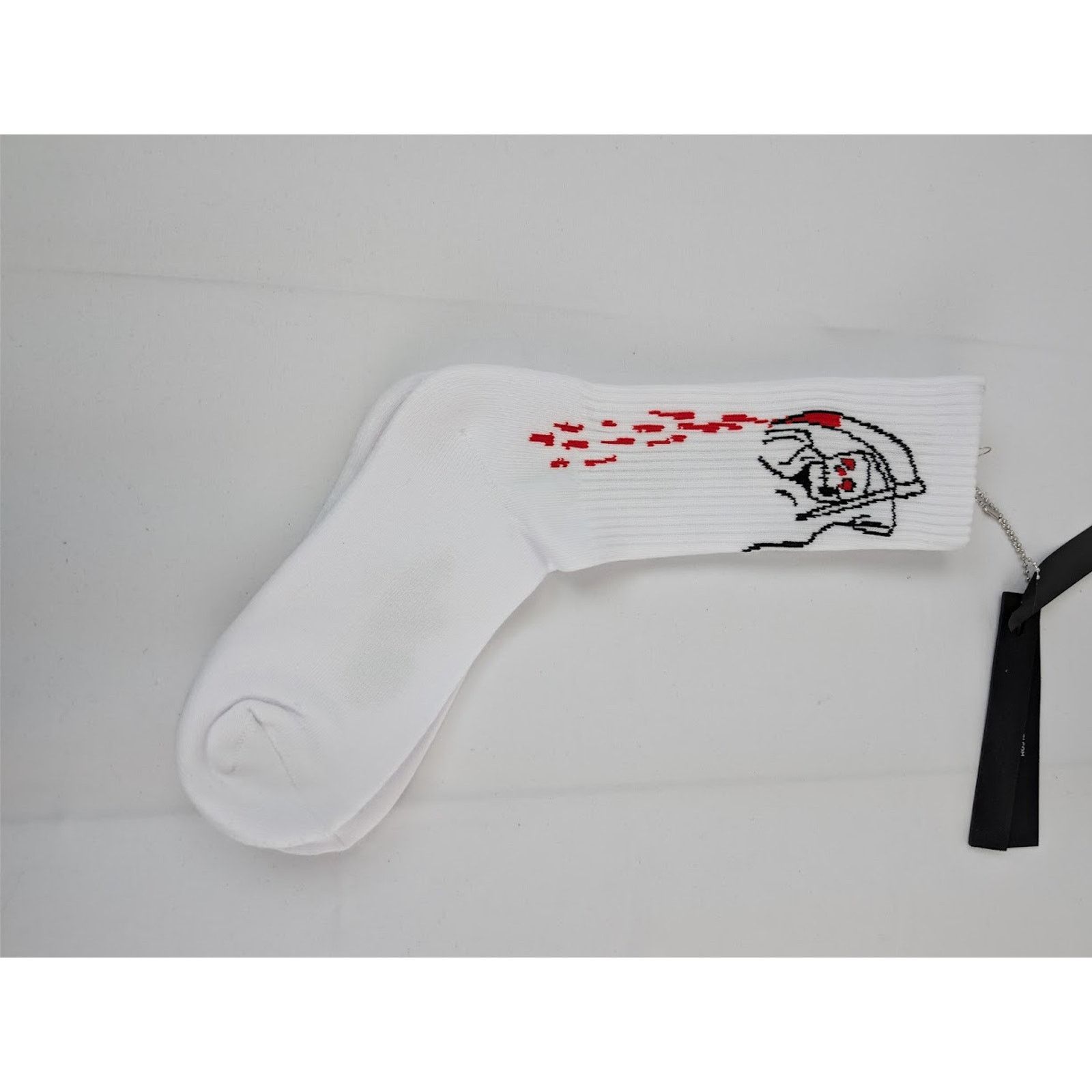 Amiri × Wes Lang o1rshd1 Q:2 / Size: 41-42 / Reaper Blood Socks in White Size ONE SIZE - 8 Thumbnail