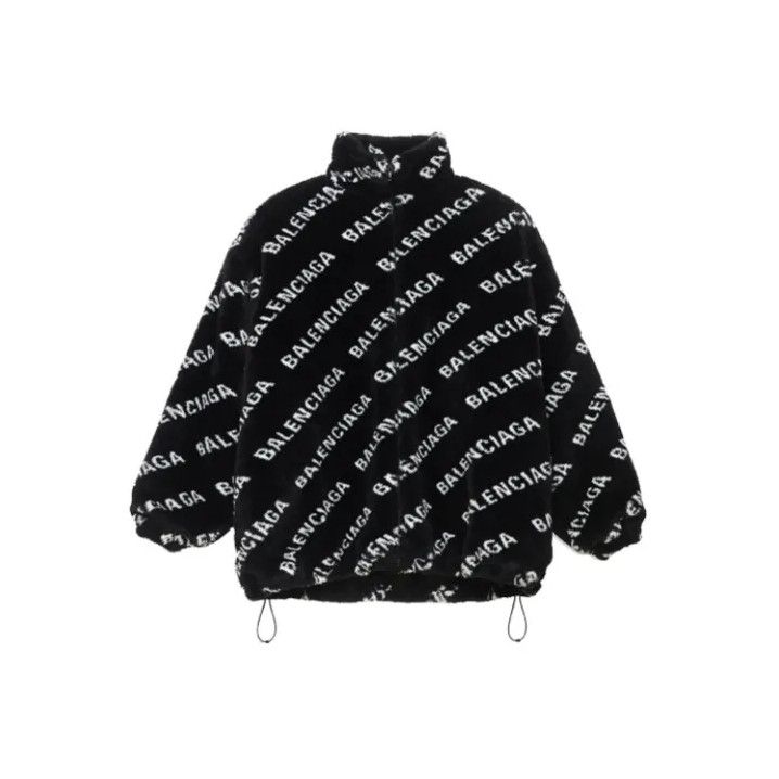 Balenciaga Balenciaga Logo Print Oversized Zip Jacket Size US M / EU 48-50 / 2 - 1 Thumbnail