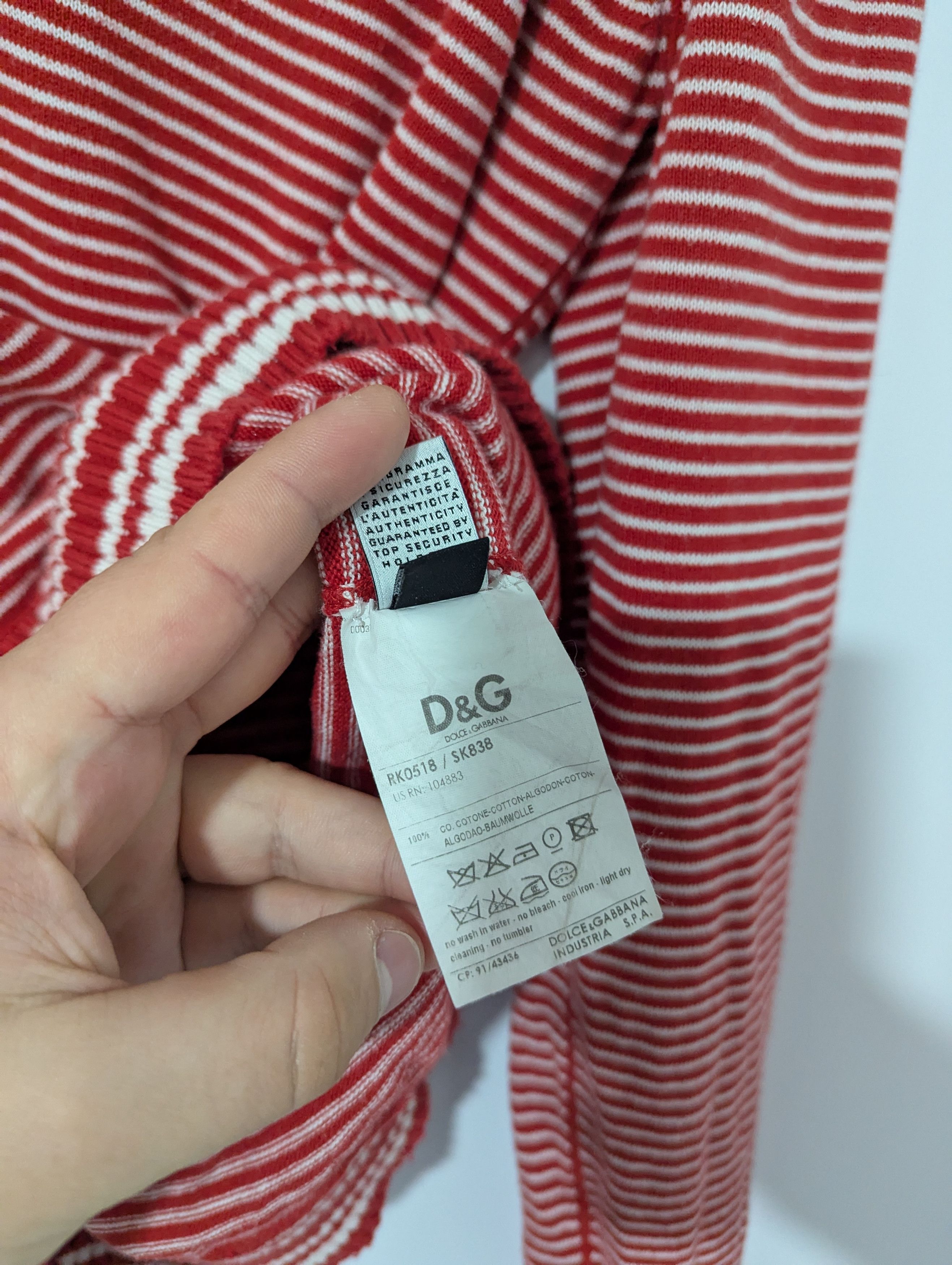Dolce & Gabbana × Vintage D&G Dolce & Gabbana Vintage Stripped Woman's Knit Sweater Size L / US 10 / IT 46 - 8 Thumbnail