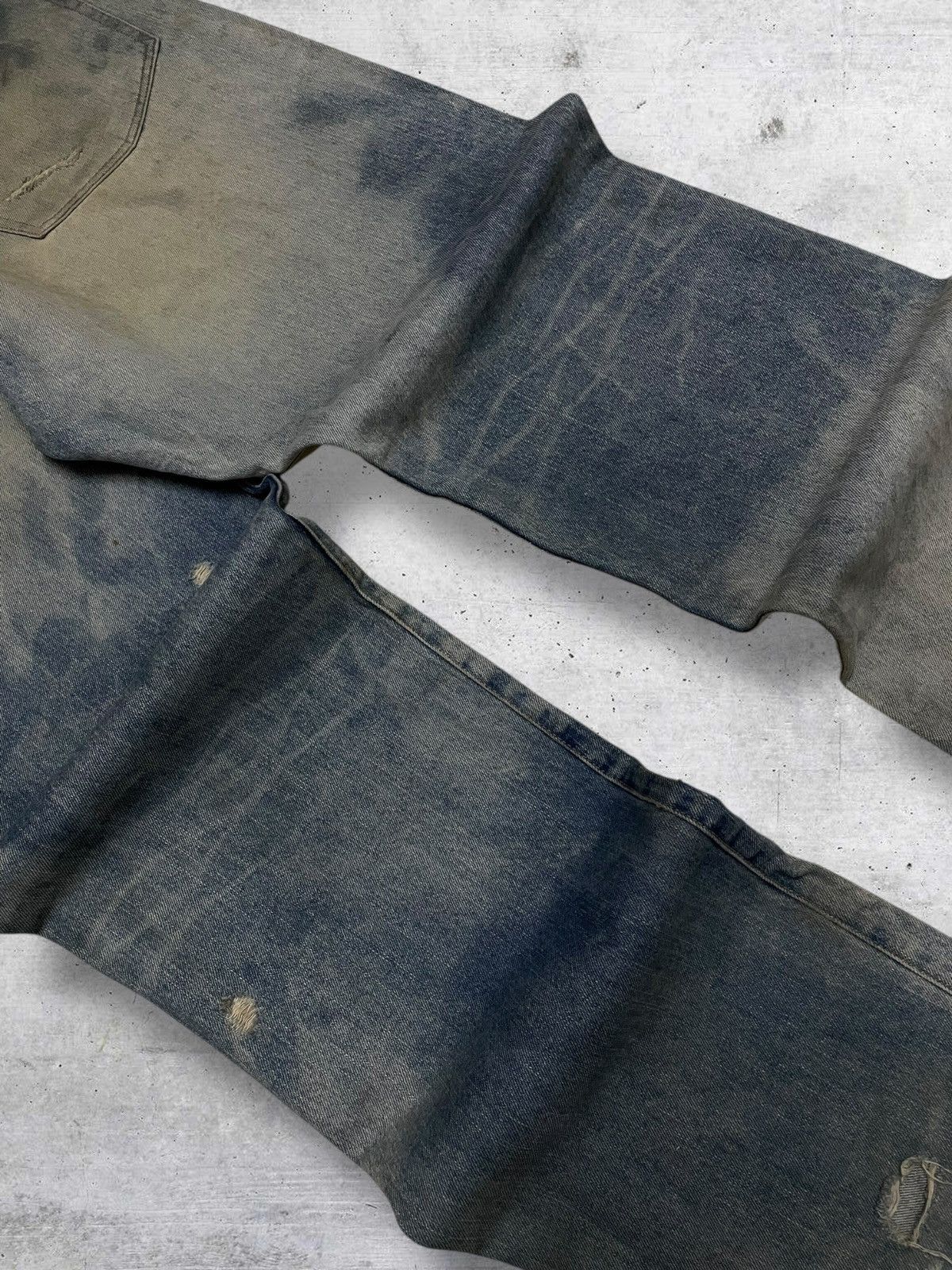 Swagger VINTAGE SWAGGER OG 90S JAPAN DESIGNER MUDWASH BAGGY DENIM Size US 35 - 14 Thumbnail