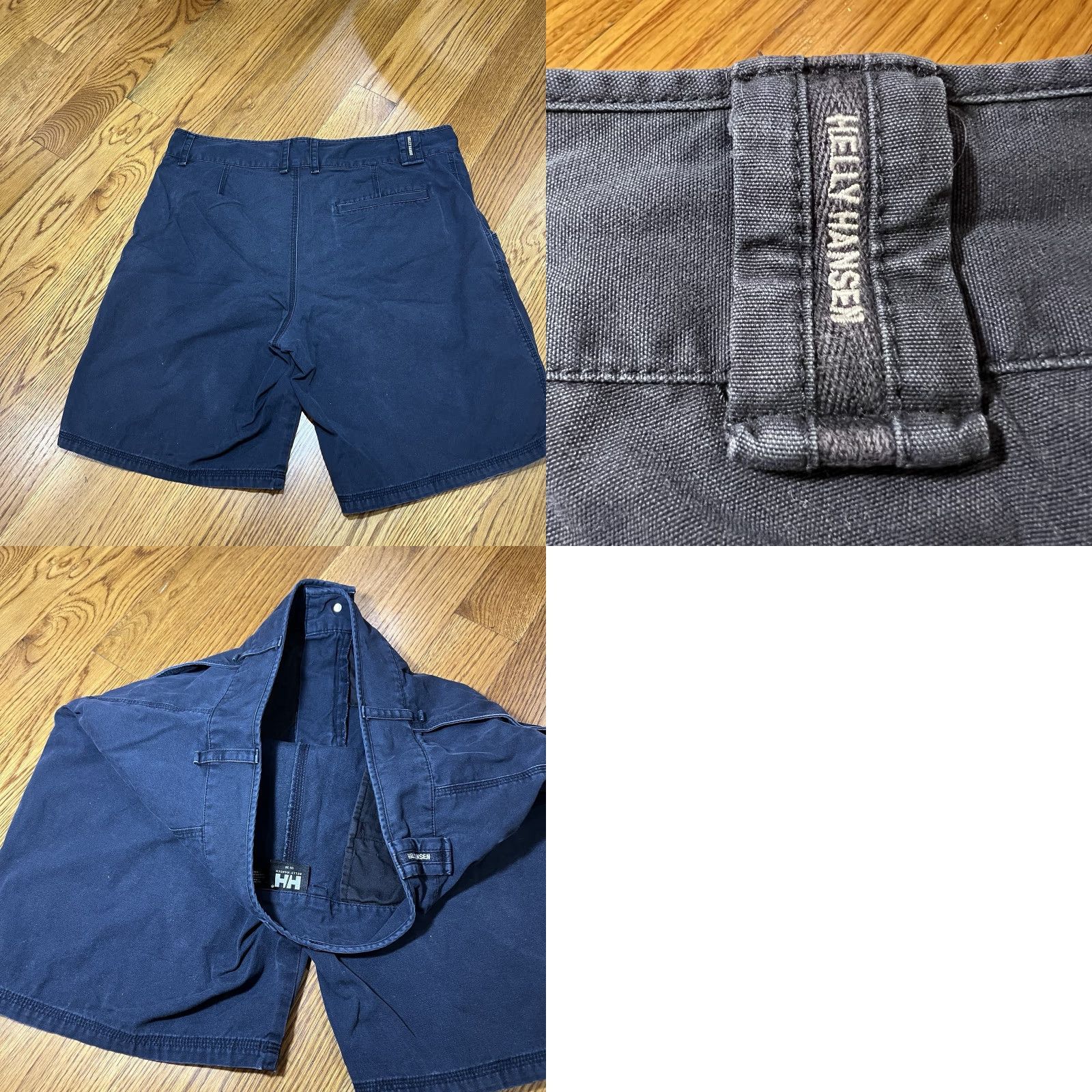 Helly Hansen VINTAGE Helly Hansen Men’s Chino Shorts 38 Navy Blue Size US 38 / EU 54 - 8 Thumbnail