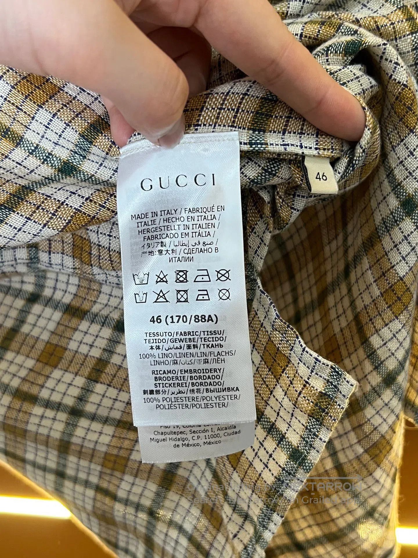 Other Gucci Checkered Linen Shirt. Size US S / EU 44-46 / 1 - 9 Thumbnail