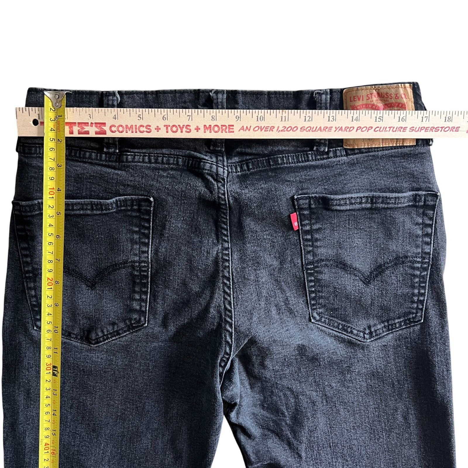 Levi's Levi’s 511 Slim Fit Jeans Black Denim Stretch Men’s 31x30 Size US 31 - 4 Thumbnail