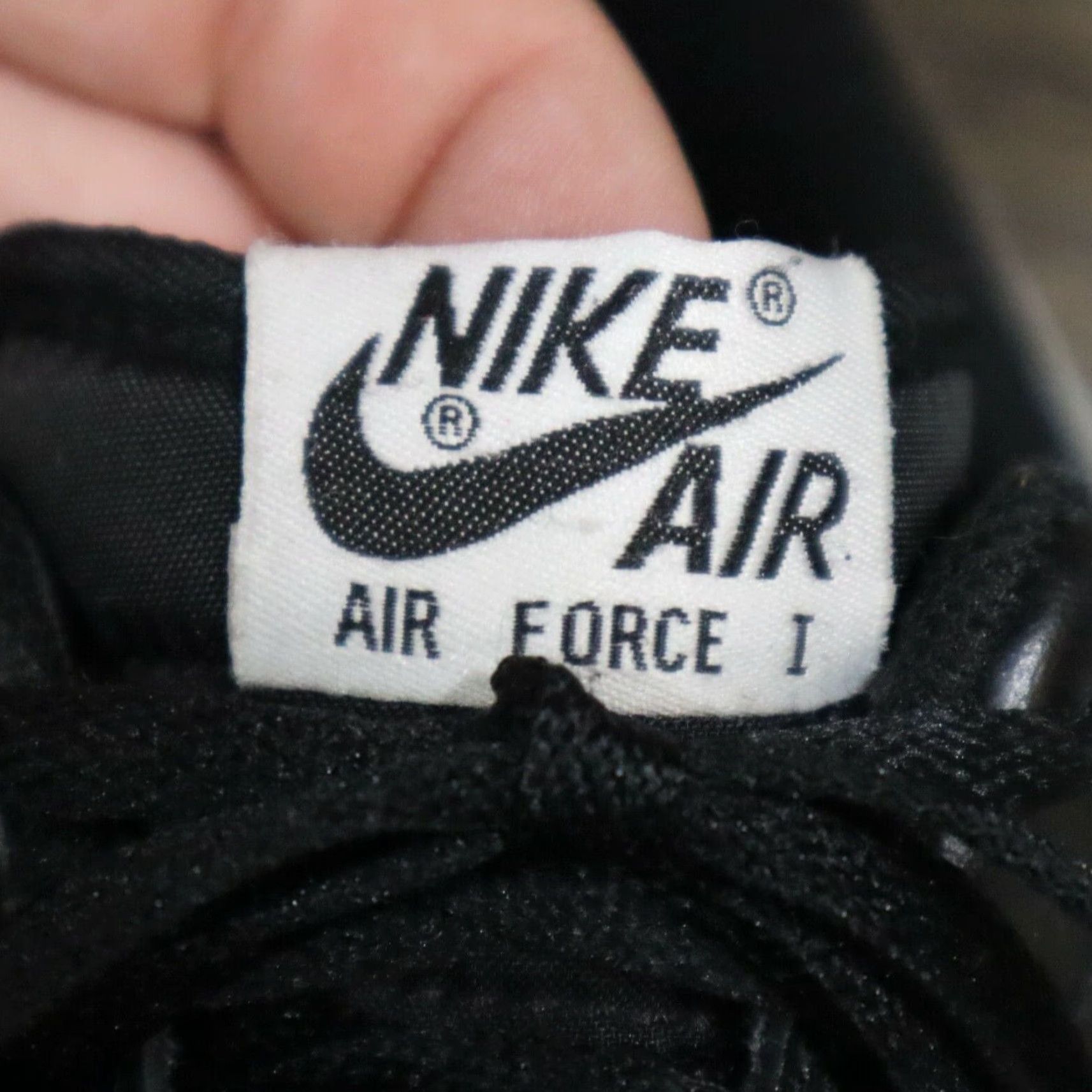 Nike Nike Air Force 1 Low Sneakers Mens Size 12 Black White 488298-008 Size US 12 / EU 45 - 4 Thumbnail