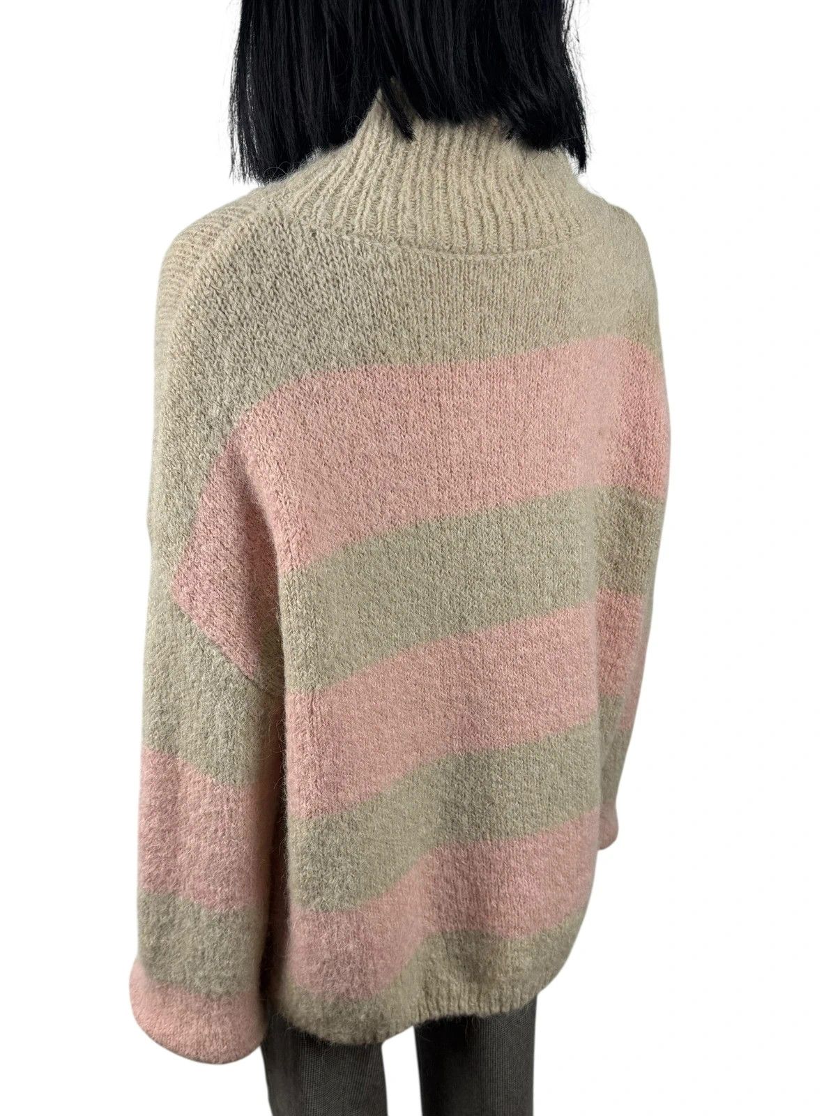 True Religion True Religion Striped Mohair Knit Sweater Mock Neck size S Size S / US 4 / IT 40 - 6 Thumbnail